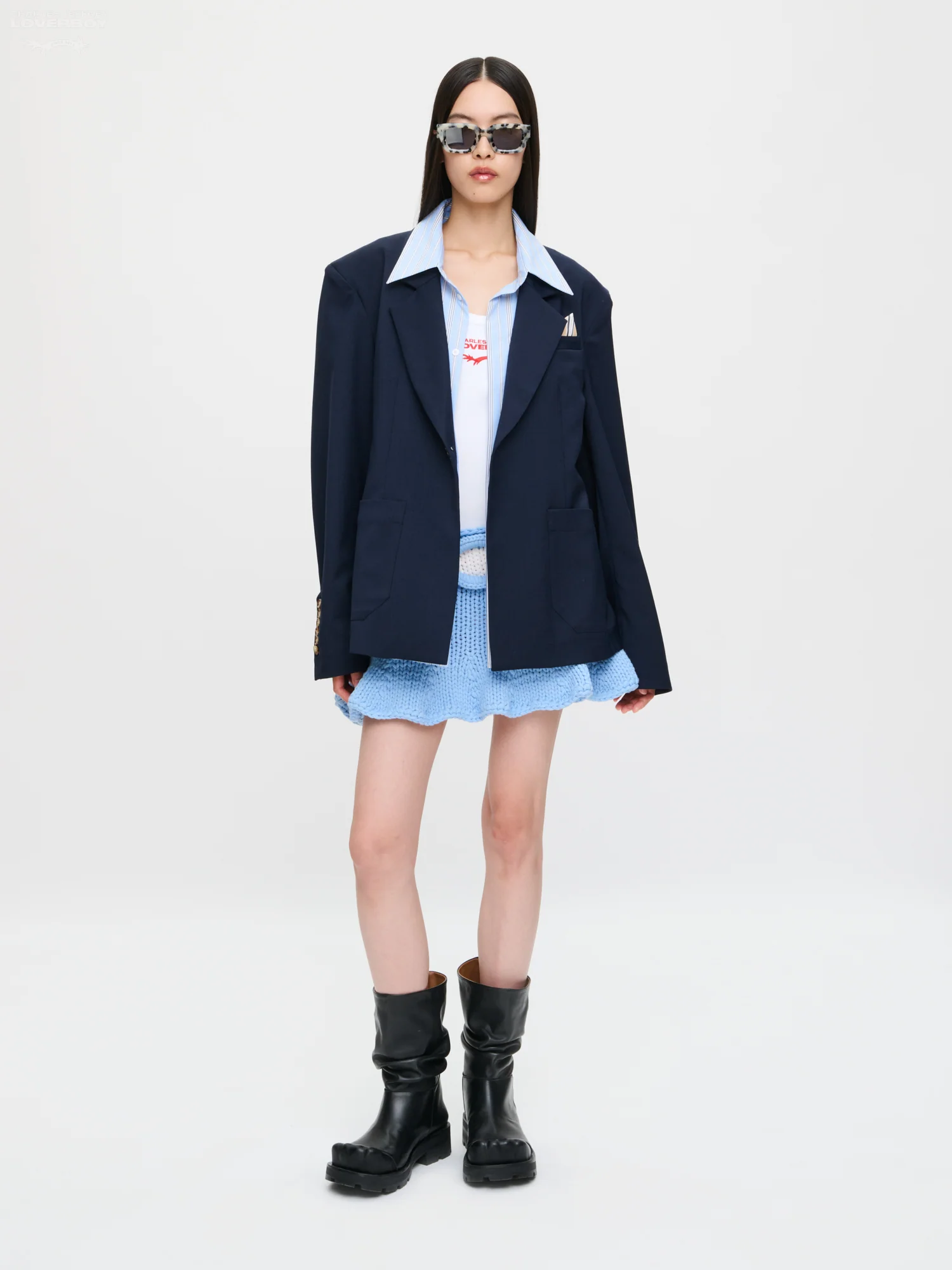 5 MINUTES EARLY JACKET in NAVY BLUE - Image 7