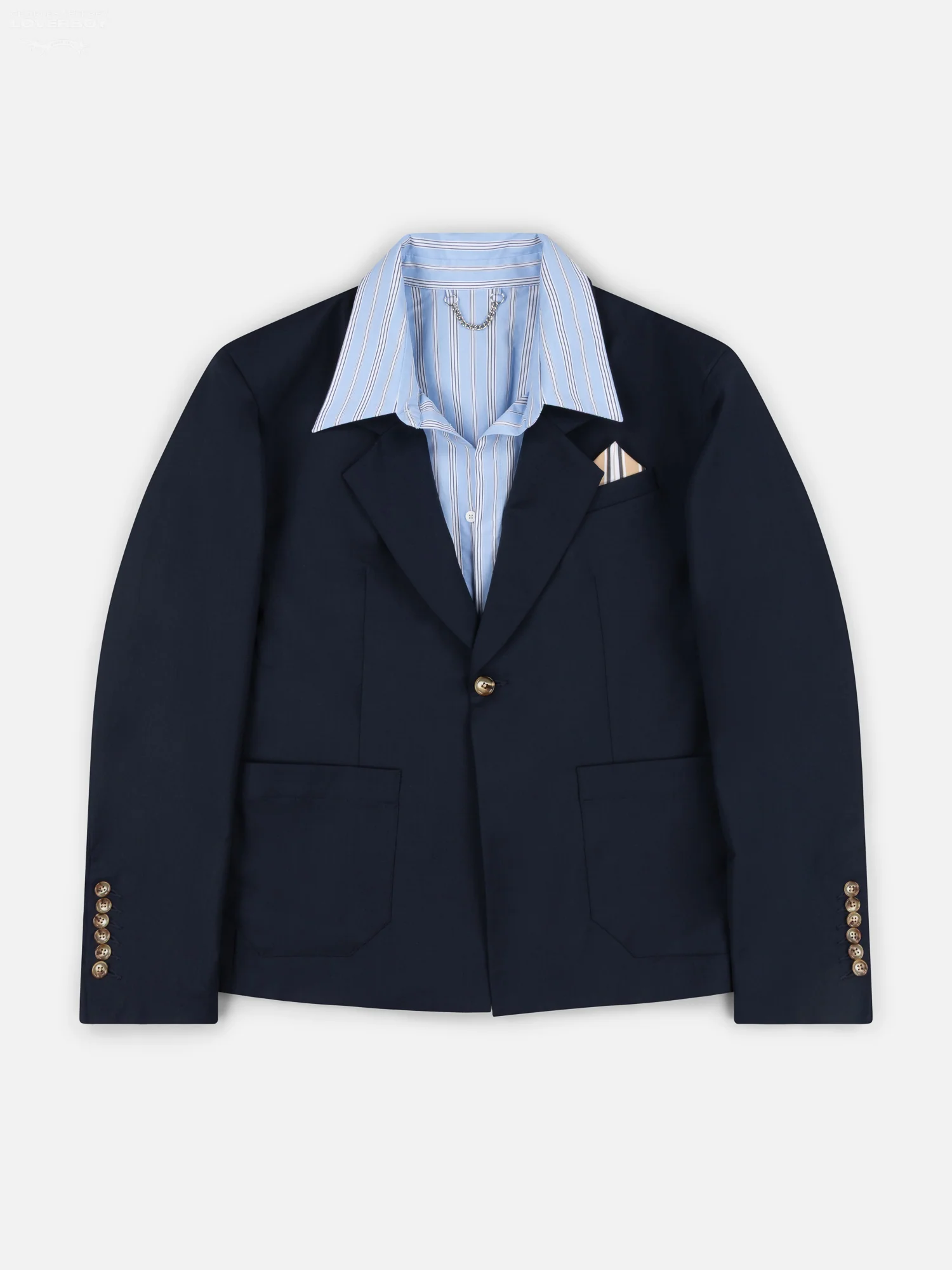 5 MINUTES EARLY JACKET in NAVY BLUE - Image 8