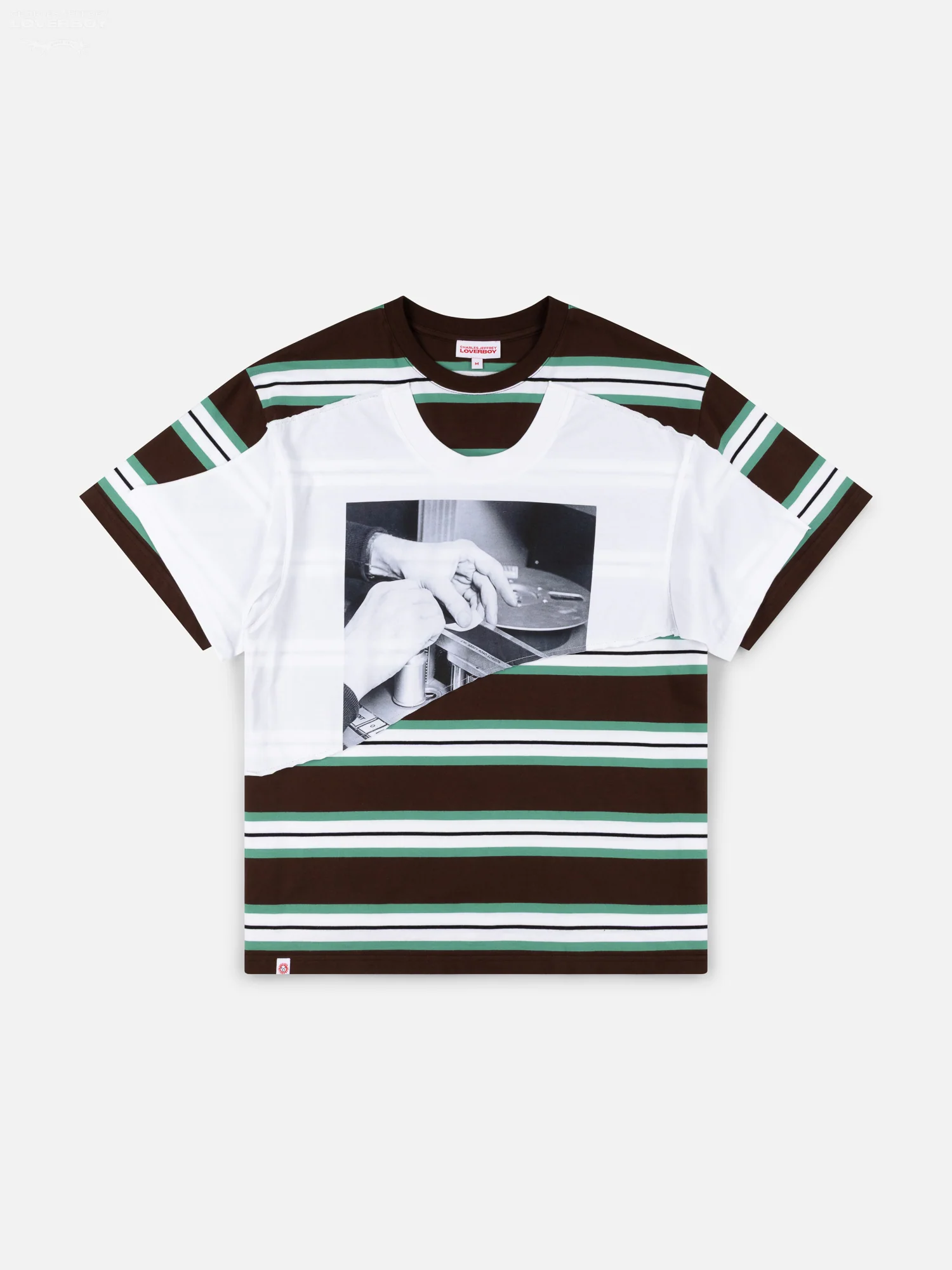 ABBEY ROAD DOUBLE TEE in BROWN WHITE - Image 9