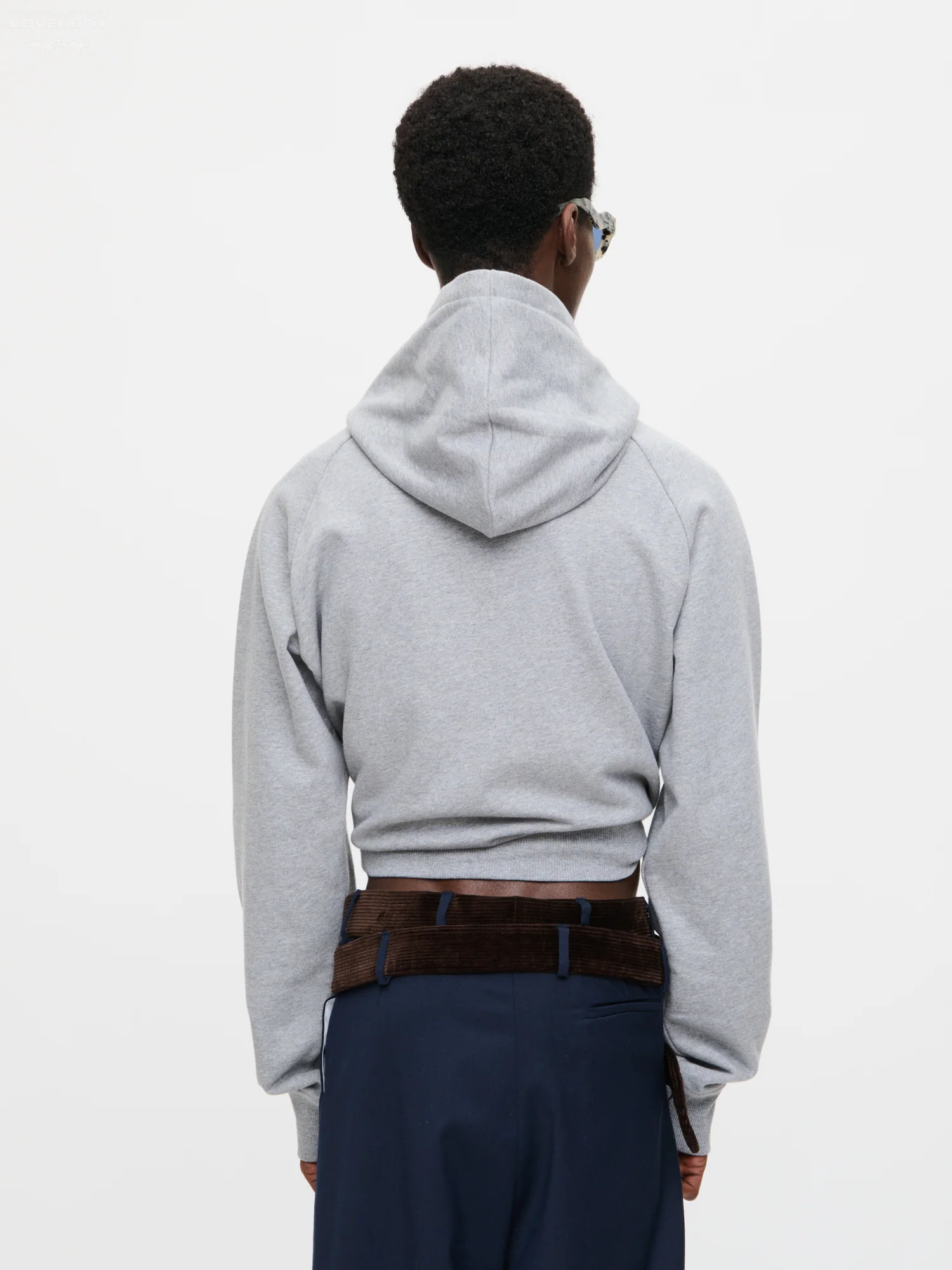 ALL TIED UP HOODY in GREY MARL - Image 5