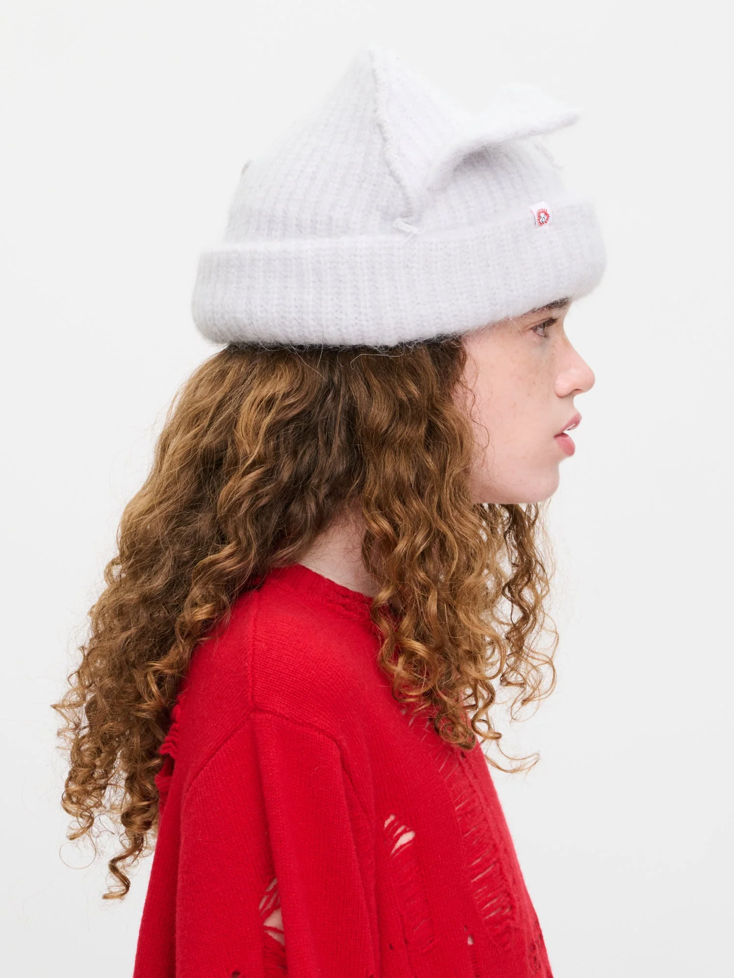 ALPACA CHUNKY EARS BEANIE EXCLUSIVE in GREY - Image 3