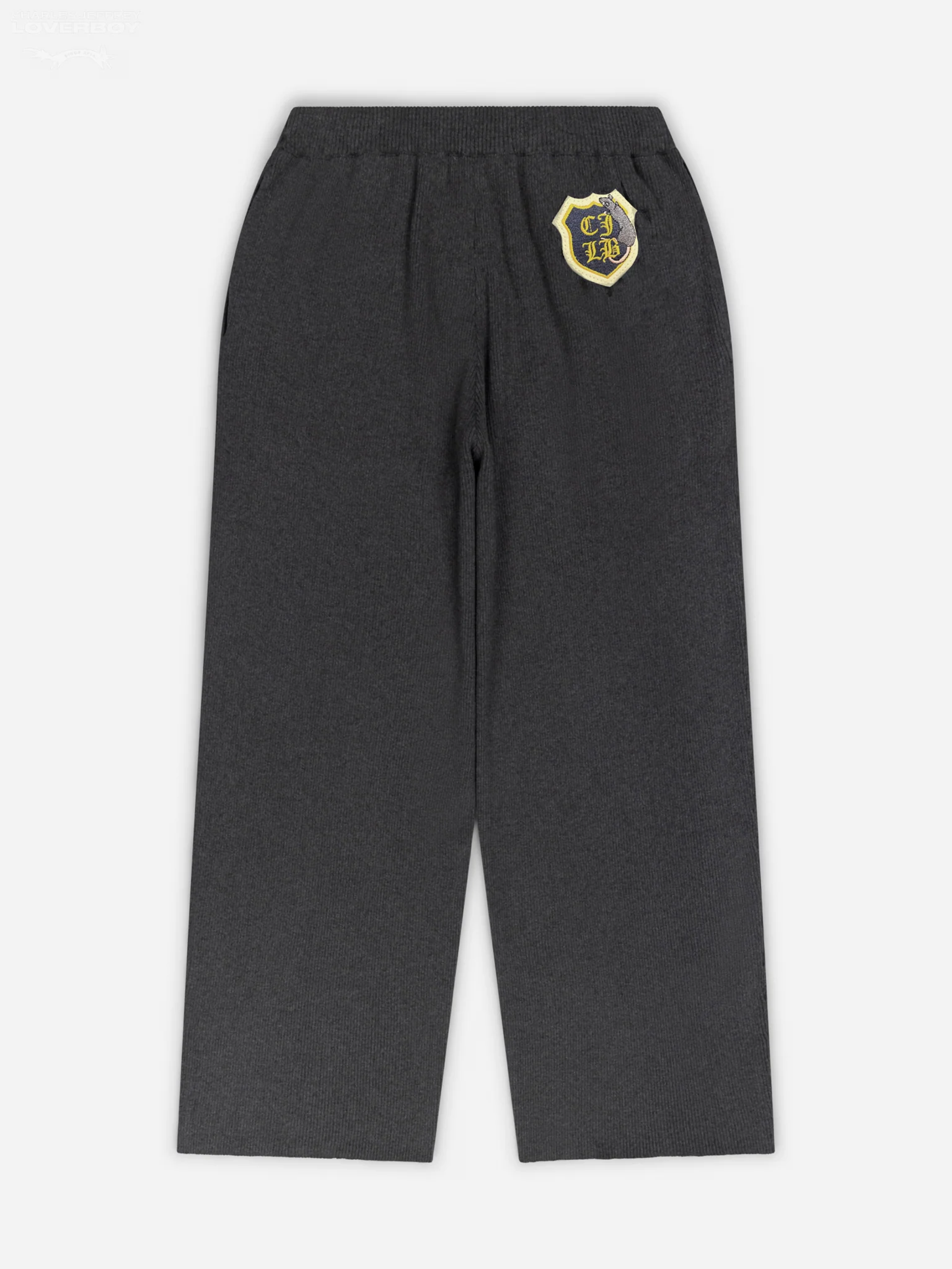 ANIMAL KNITTED JOGGERS in GREY RAT - Image 6