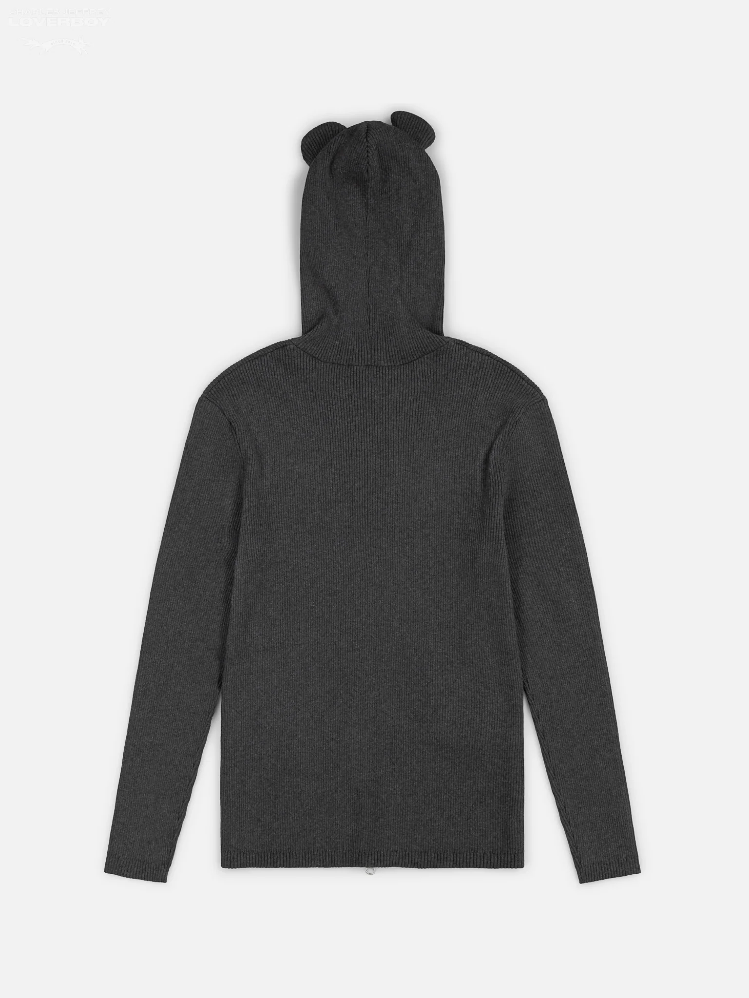 ANIMAL KNITTED ZIP THRU HOODY in GREY RAT - Image 6