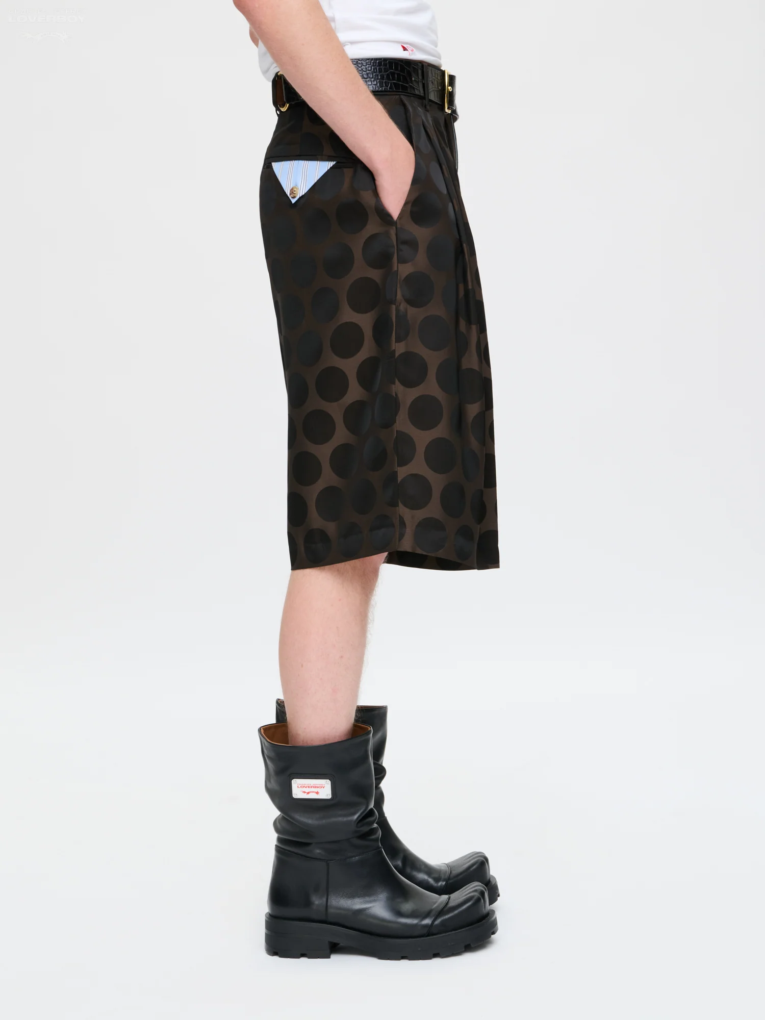 BERMUDA SHORT in BROWN POLKA DOT - Image 3