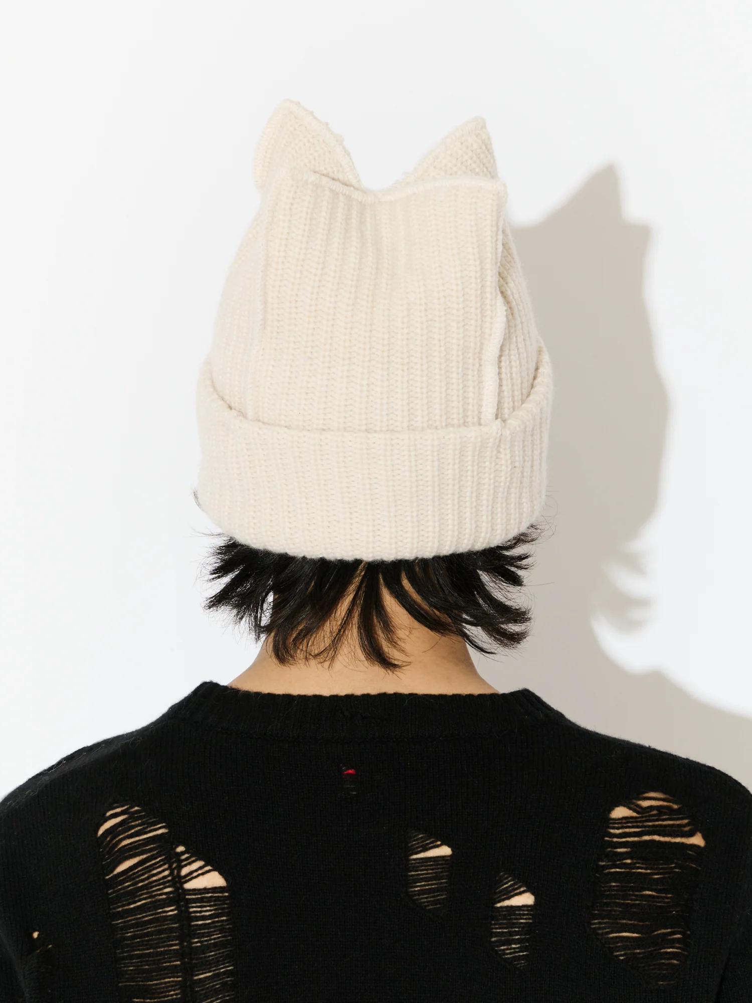 BOX BEANIE in ECRU - Image 4