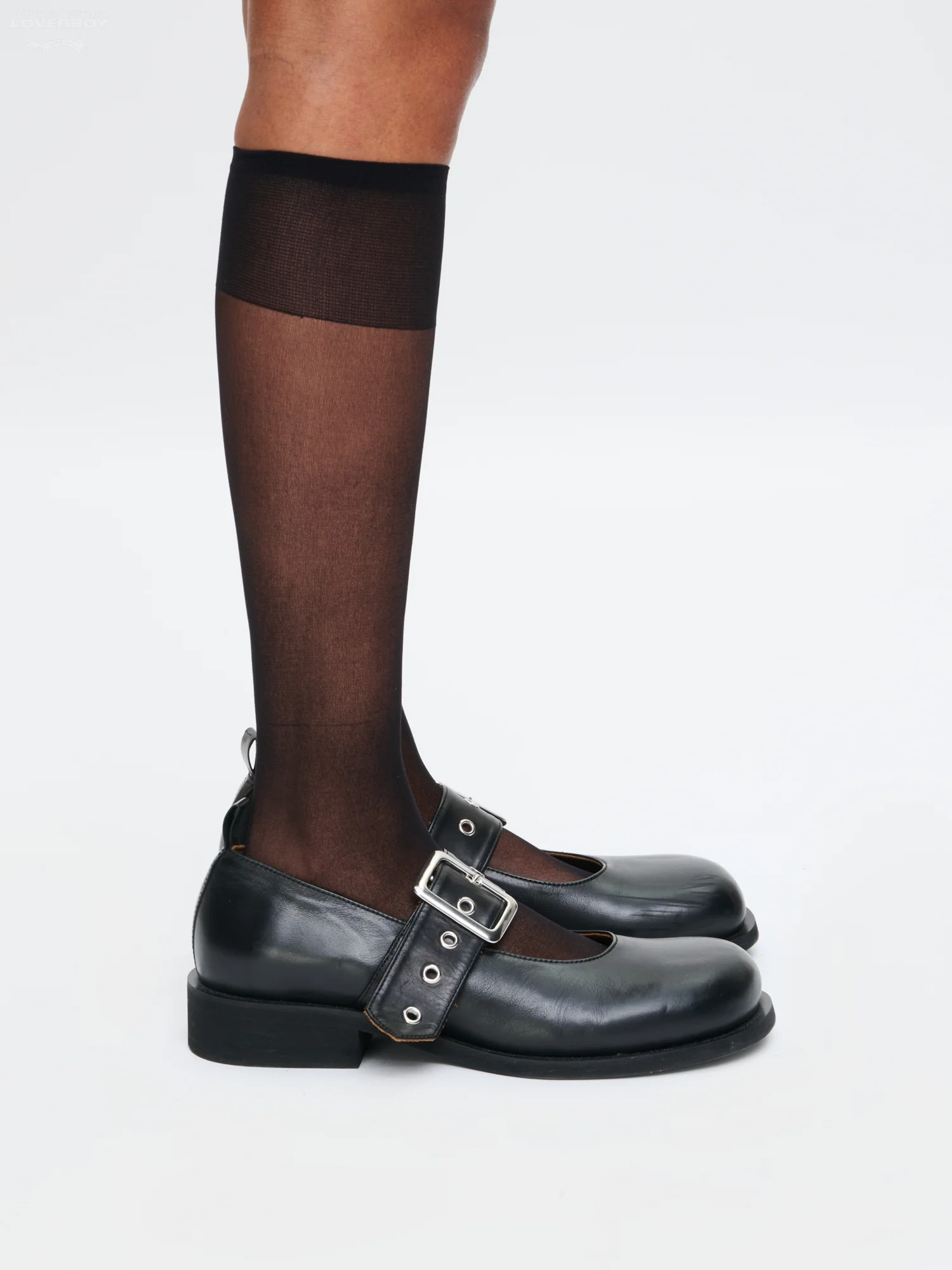BUCKLE BALLET FLAT in BLACK - Image 3