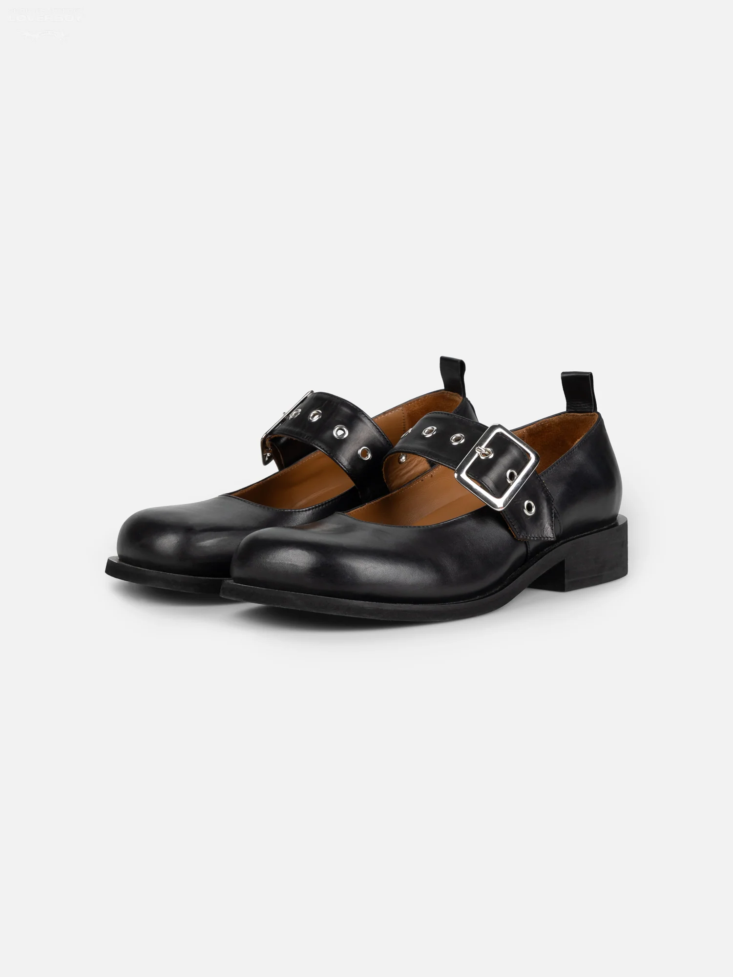 BUCKLE BALLET FLAT in BLACK - Image 6