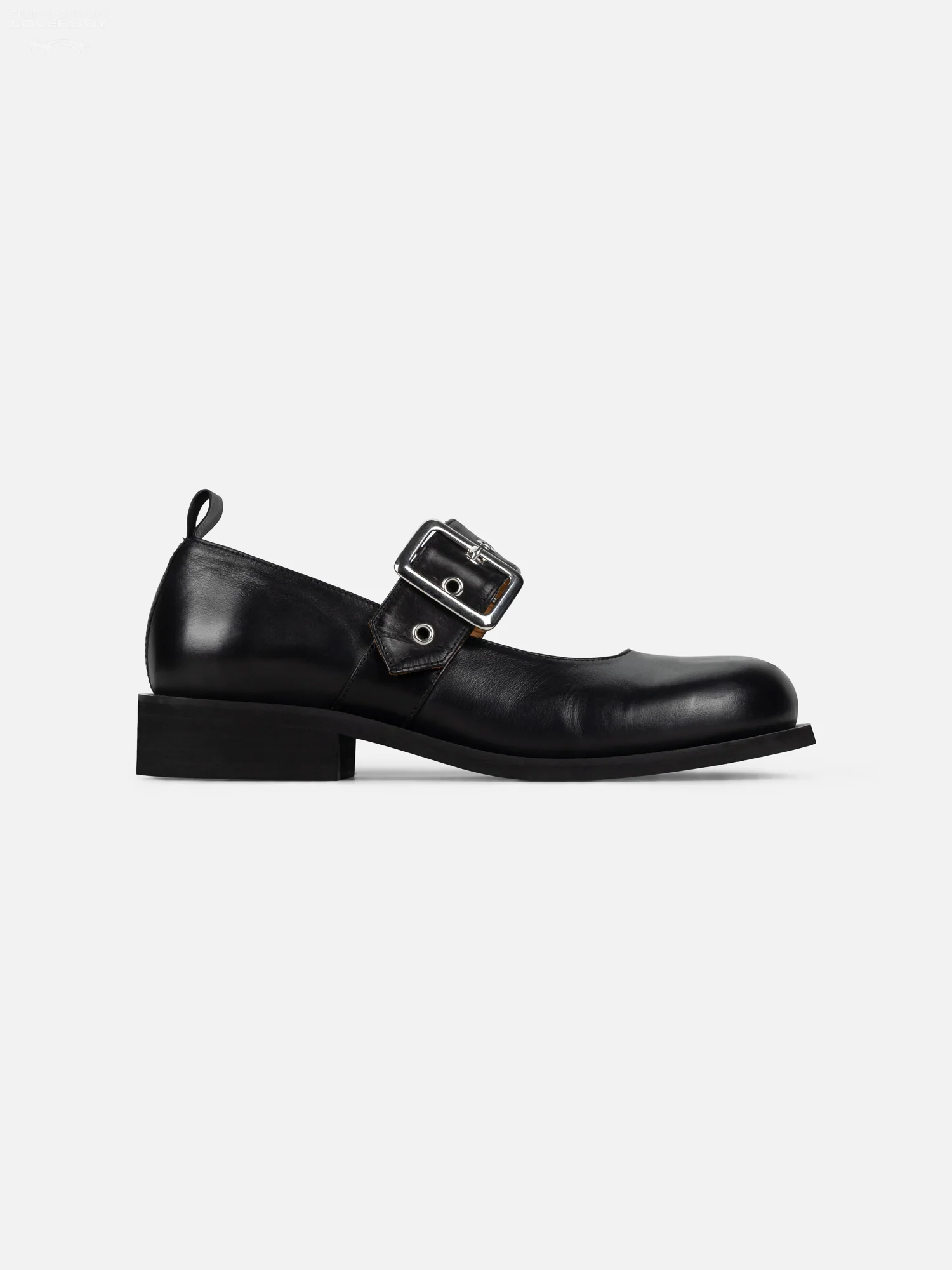 BUCKLE BALLET FLAT in BLACK - Image 7