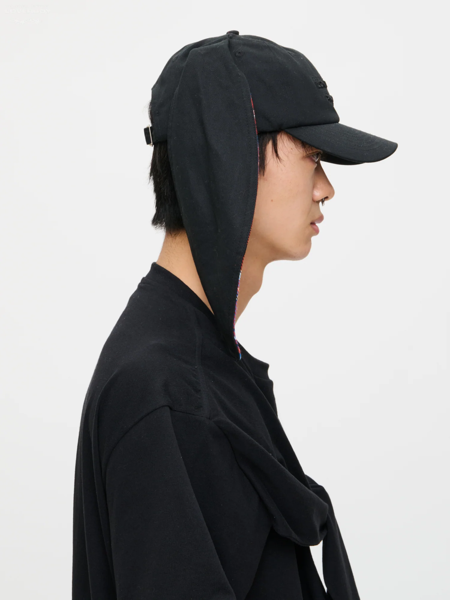 BUNNY CAP in BLACK TARTAN - Image 3