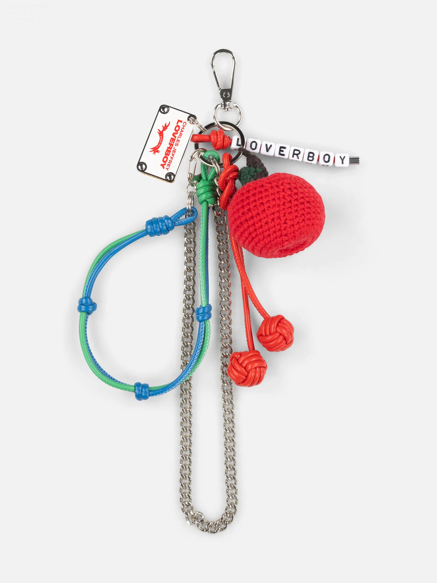 CHARACTER CROCHET BAG CHARM in APPLE
