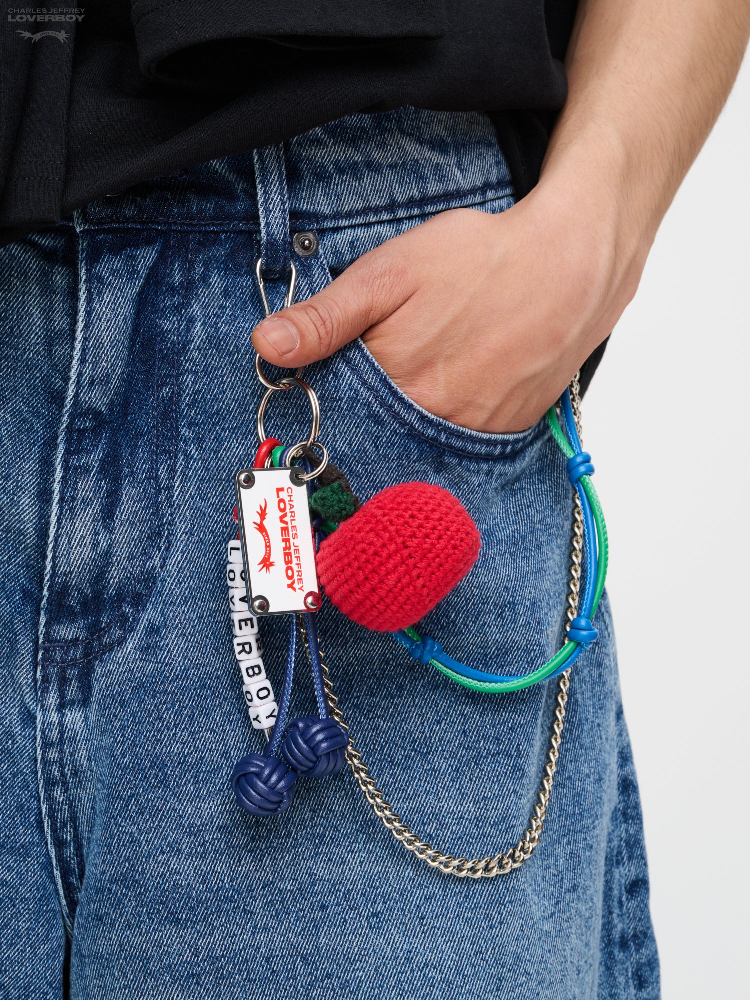 CHARACTER CROCHET BAG CHARM in APPLE - Image 2