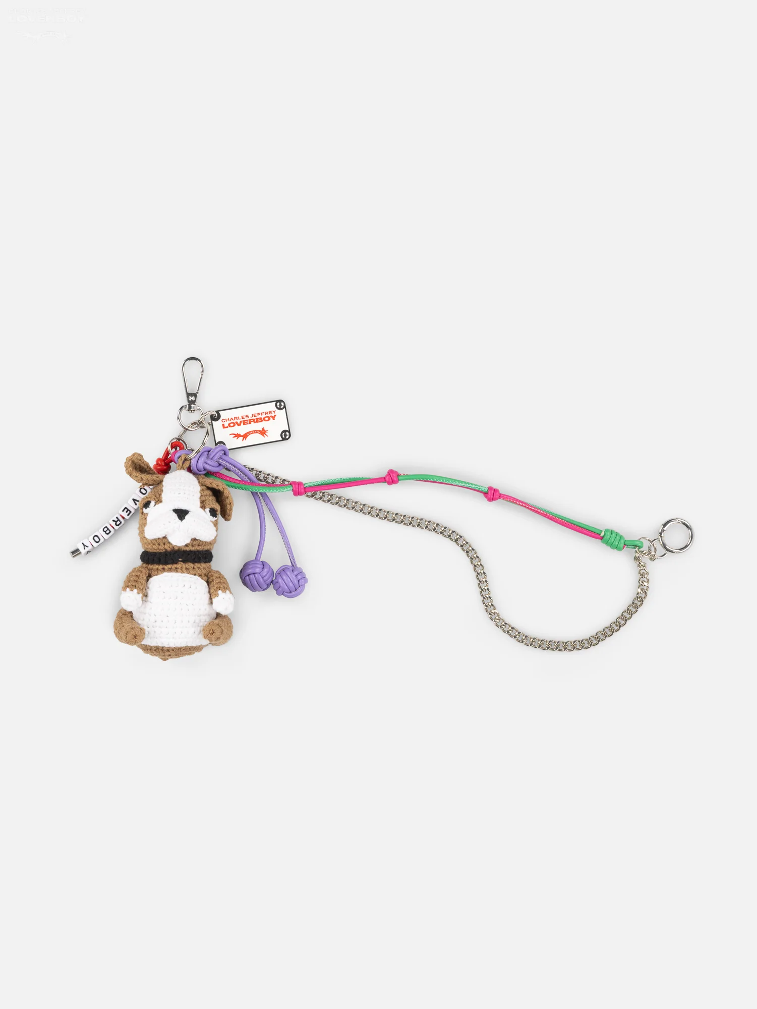 CHARACTER CROCHET BAG CHARM in BULLDOG - Image 3