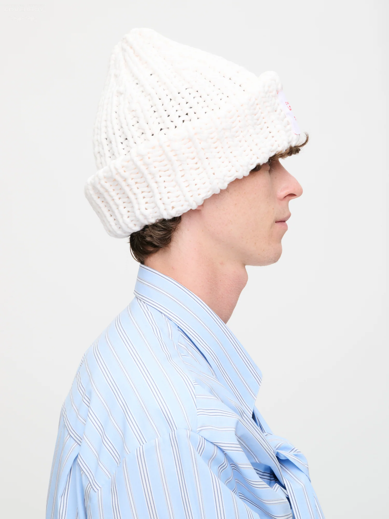 CHUBBY BEANIE in ECRU - Image 3