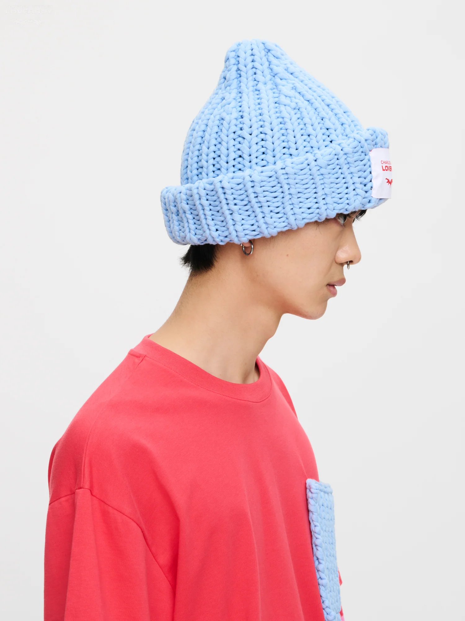 CHUBBY BEANIE in LIGHT BLUE - Image 3