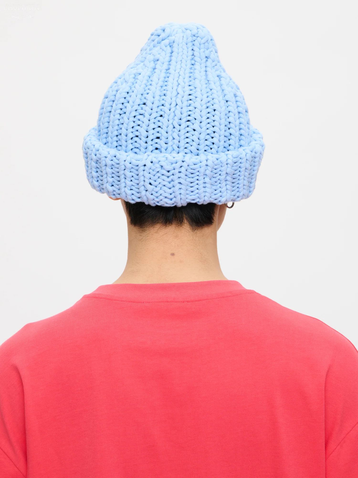 CHUBBY BEANIE in LIGHT BLUE - Image 4