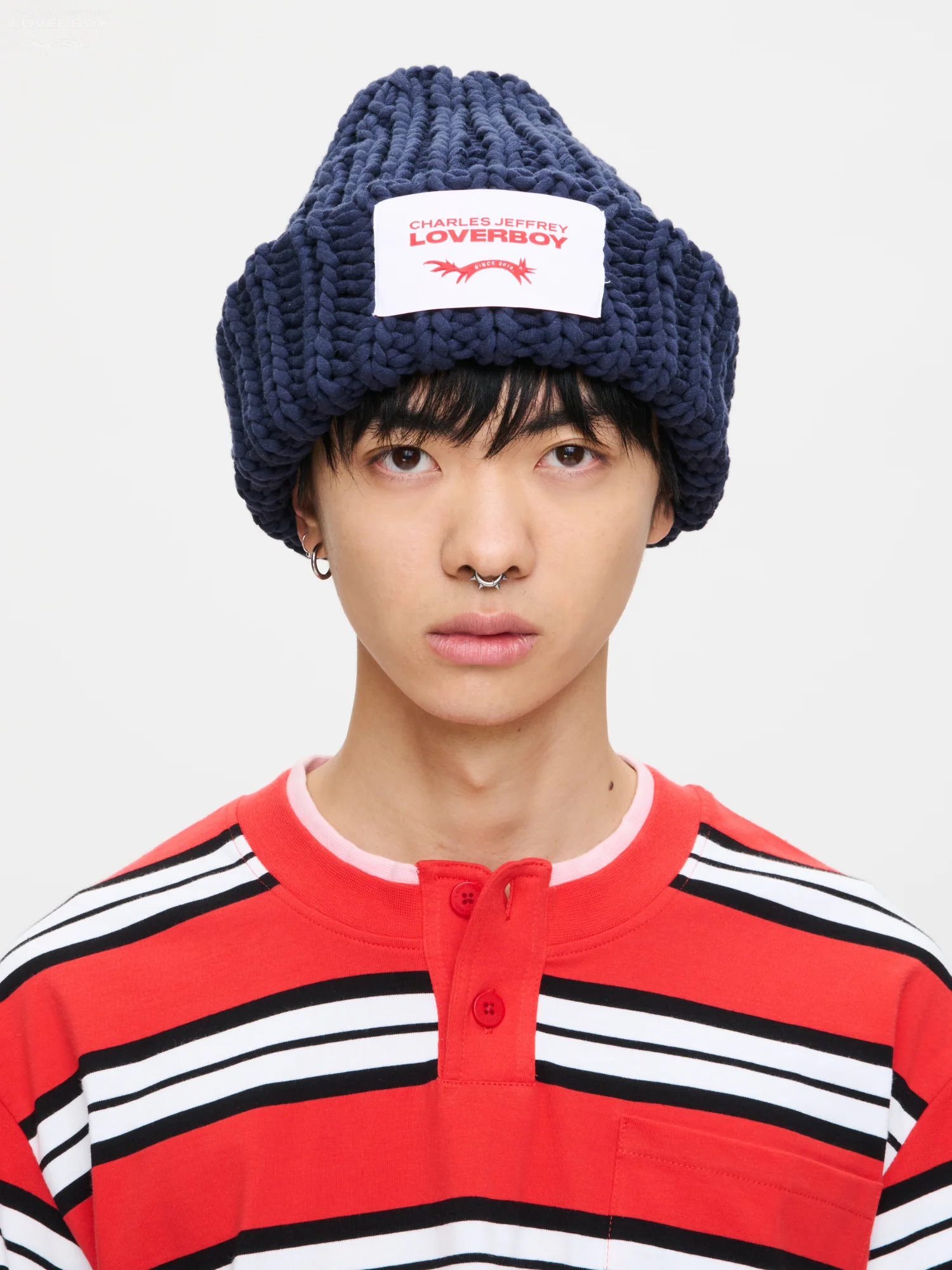 CHUBBY BEANIE in NAVY - Image 2