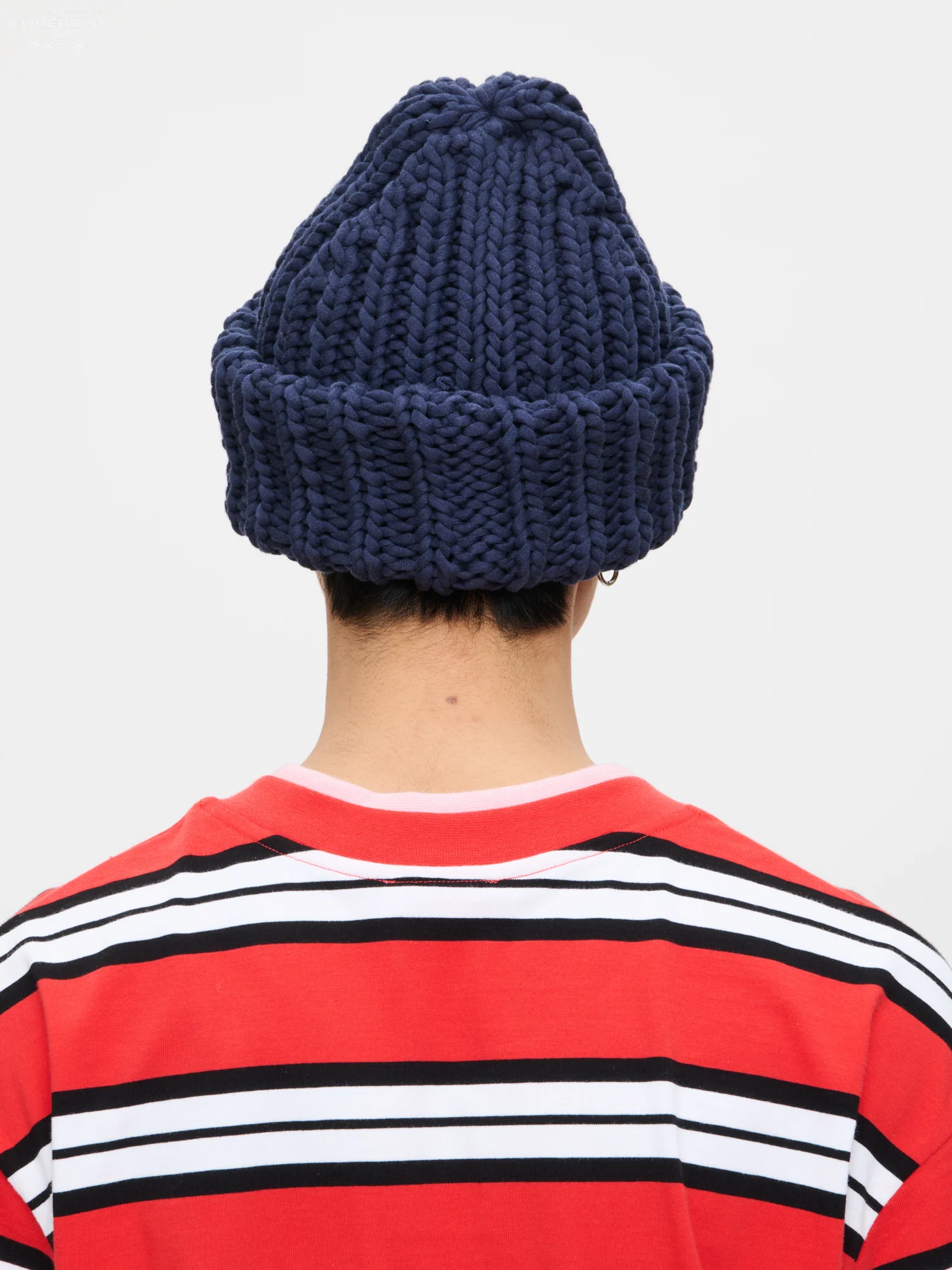 CHUBBY BEANIE in NAVY - Image 4