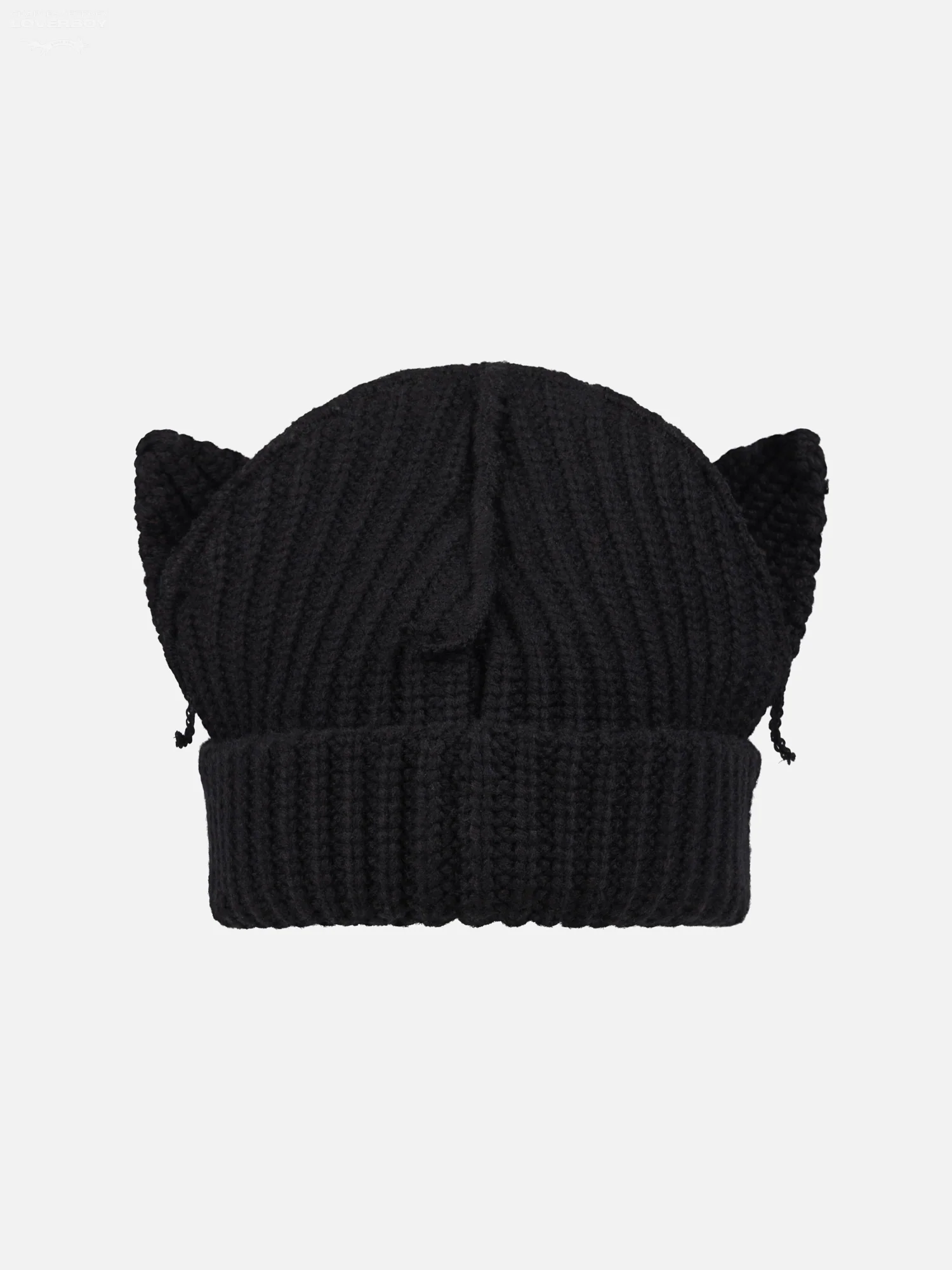 CHUNKY EARS BEANIE in BLACK - Image 5