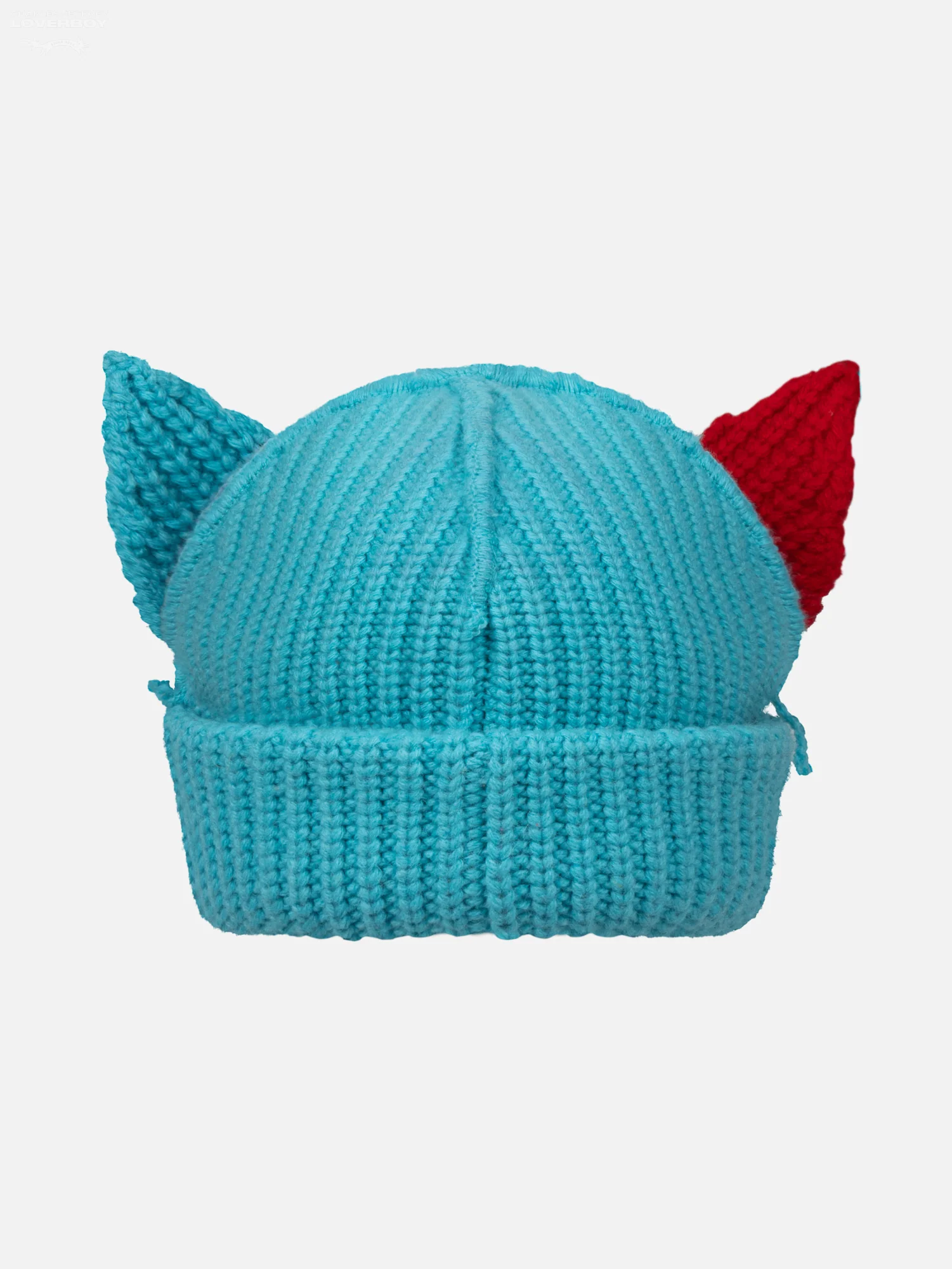CHUNKY EARS BEANIE EXCLUSIVE in BLUE RED - Image 5
