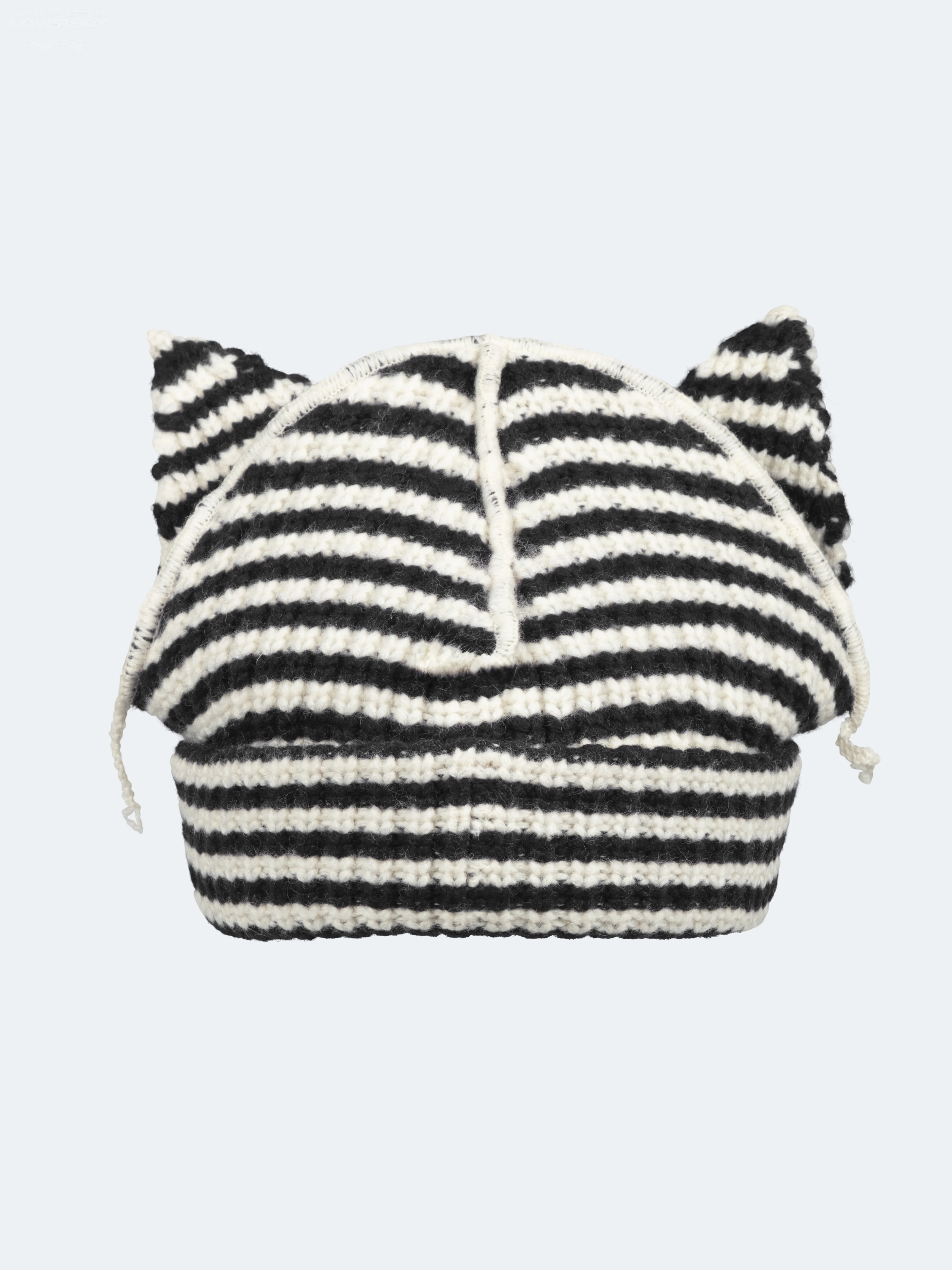 CHUNKY EARS BEANIE EXCLUSIVE in ECRU BLACK - Image 5