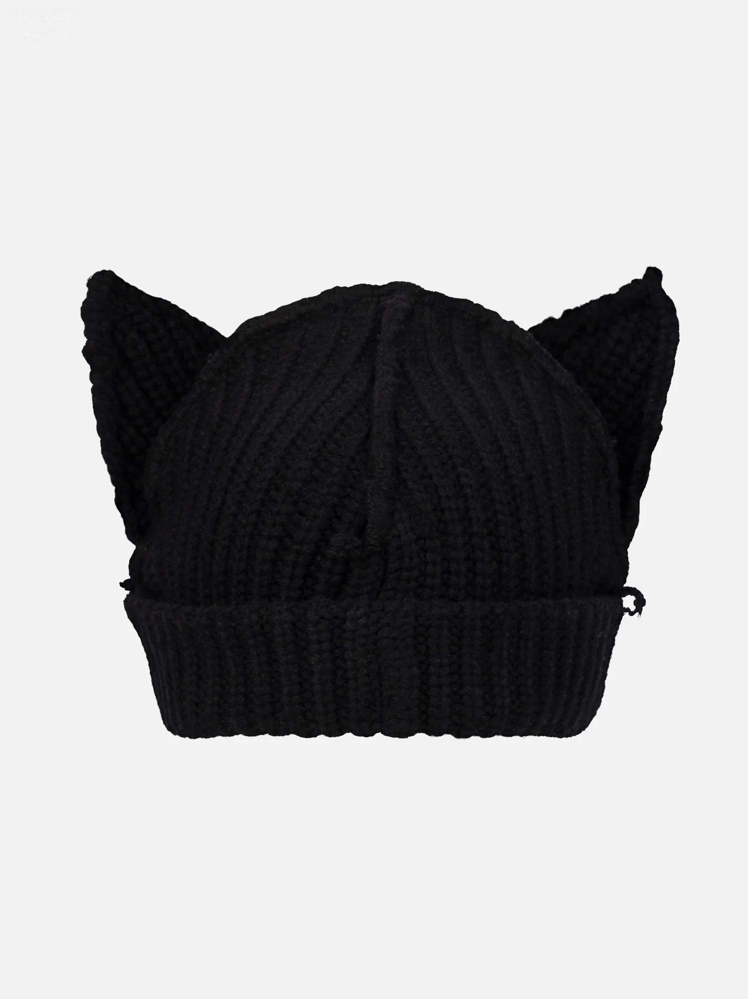CHUNKY EARS BEANIE in BLACK ECRU - Image 5