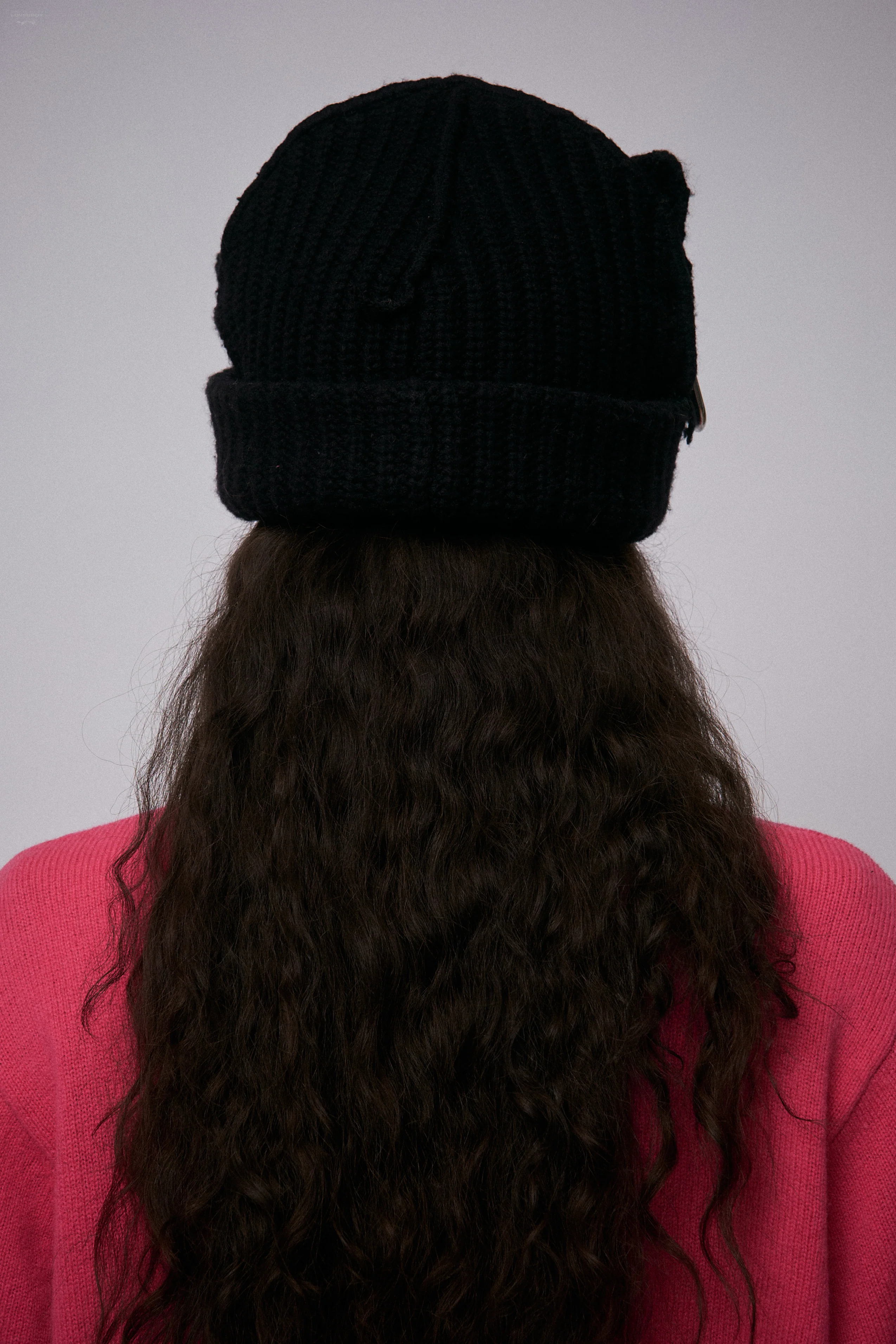 CHUNKY PUNK EARS BEANIE EXCLUSIVE in BLACK - Image 4