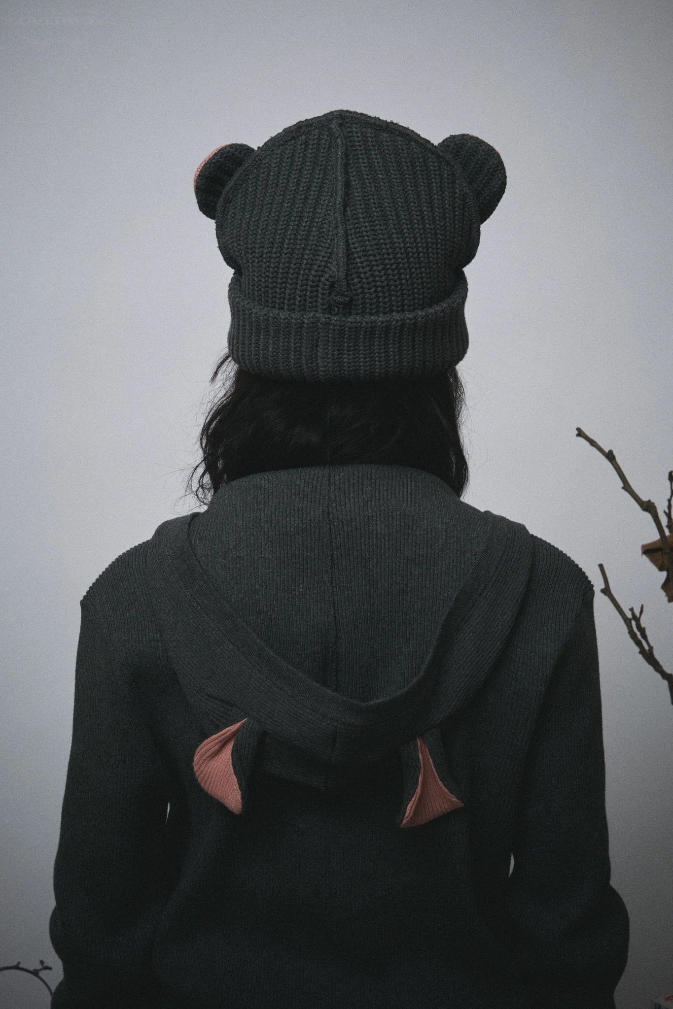CHUNKY RAT BEANIE in GREY - Image 3