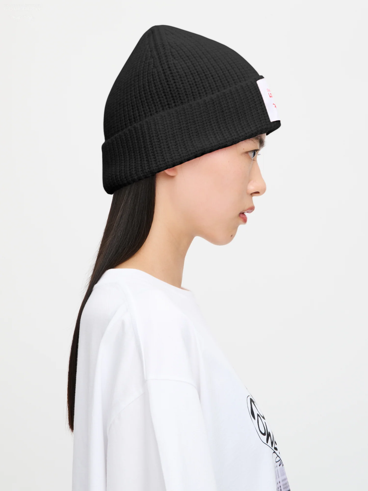 CHUNKY RIB BEANIE EXCLUSIVE in BLACK - Image 3
