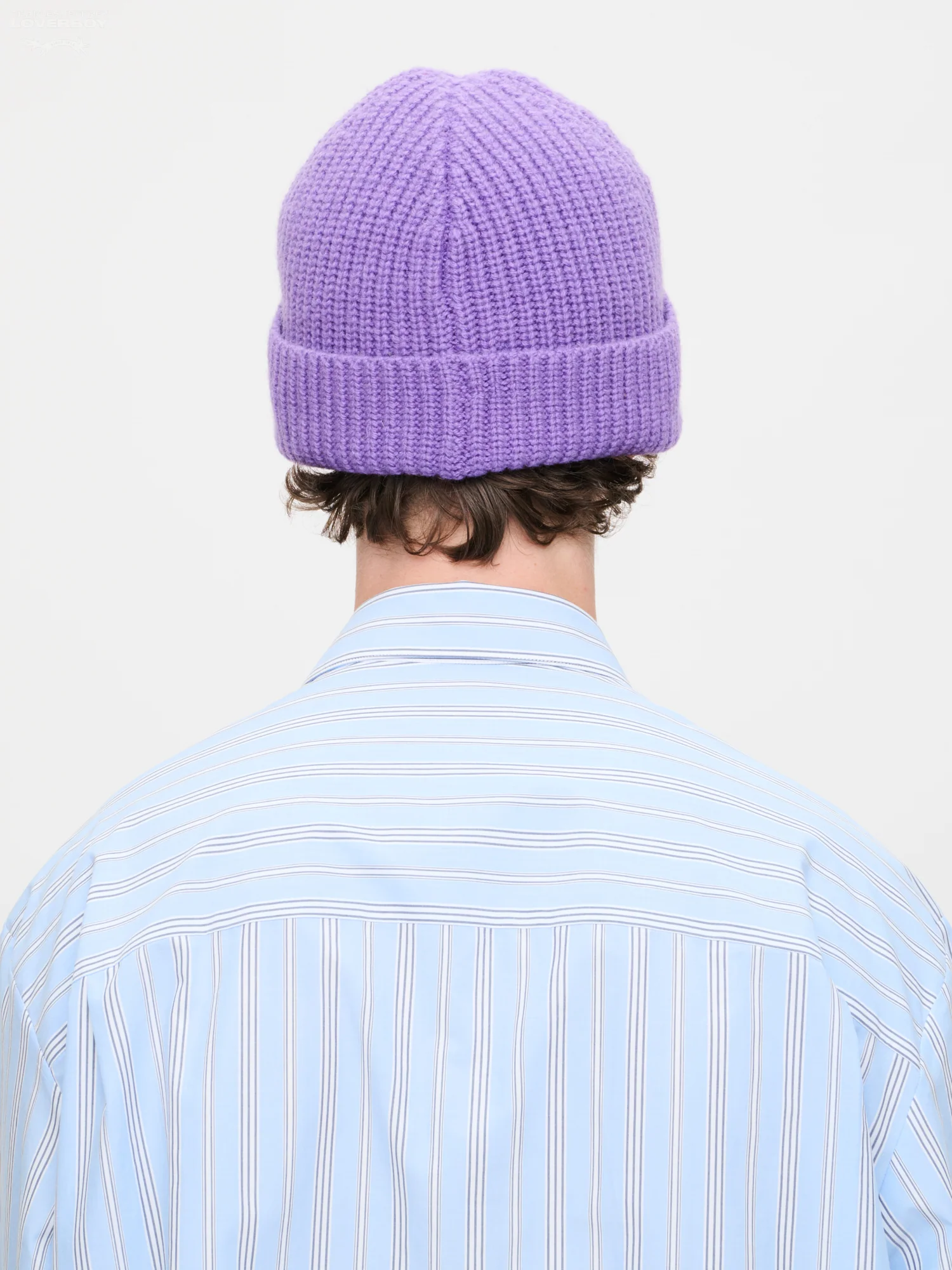 CHUNKY RIB BEANIE EXCLUSIVE in PURPLE - Image 4