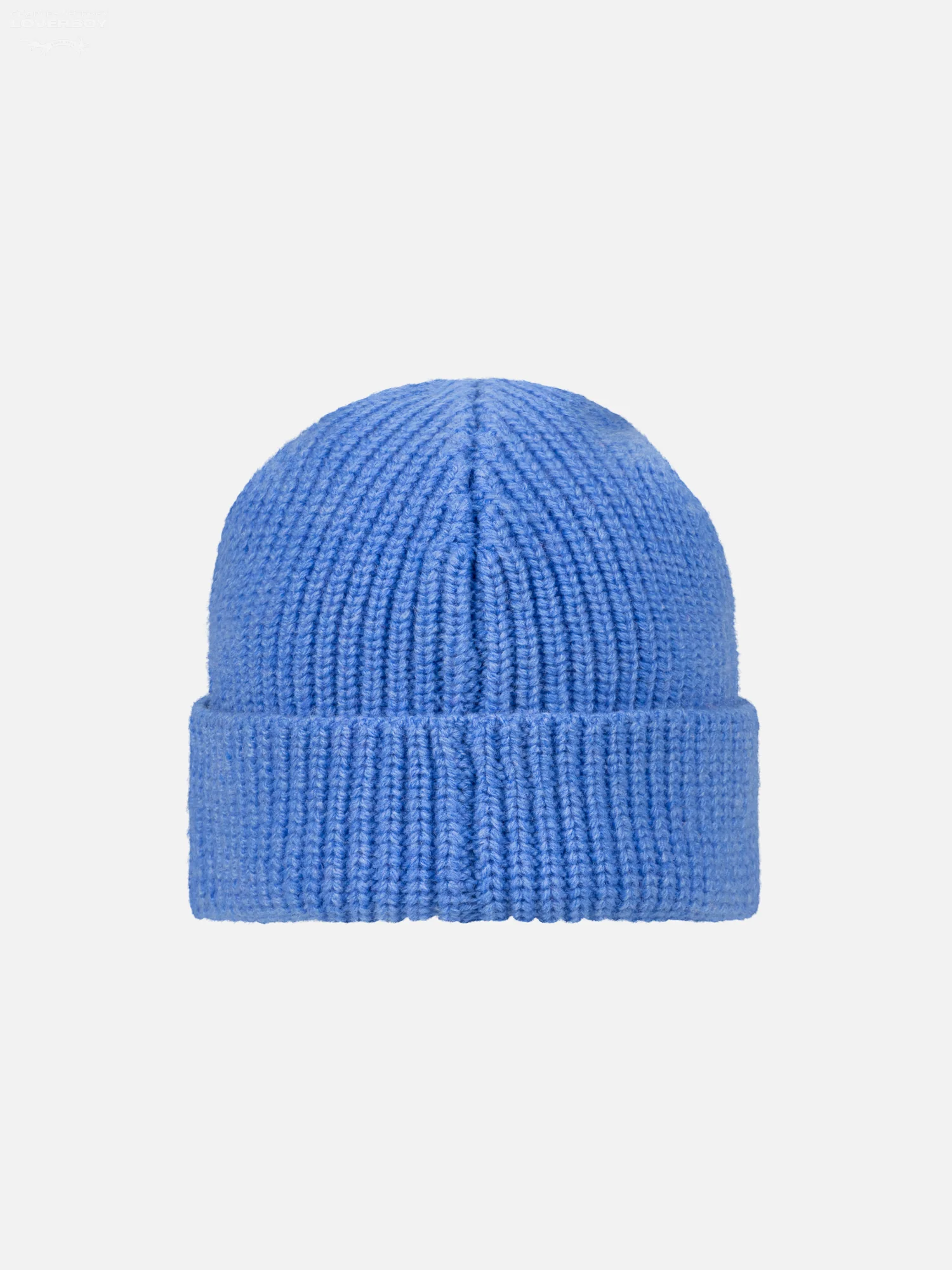 CHUNKY RIB BEANIE in BLUE - Image 5
