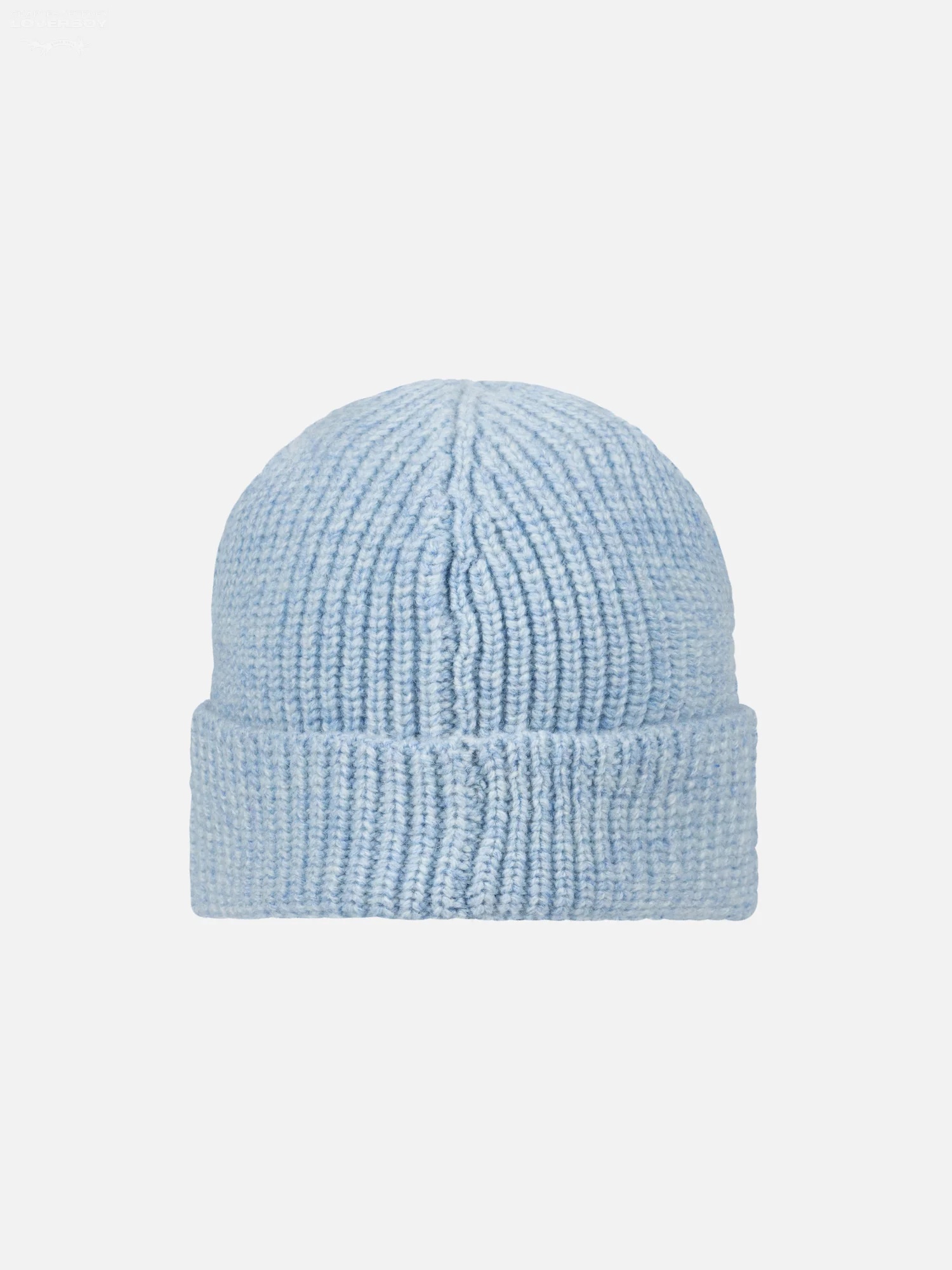 CHUNKY RIB BEANIE in LIGHT BLUE - Image 5