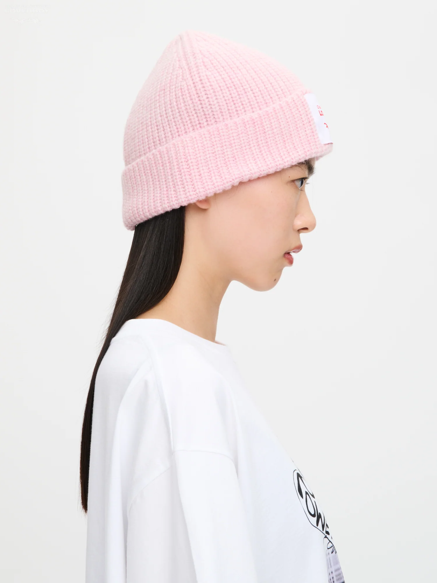 CHUNKY RIB BEANIE in PINK - Image 3
