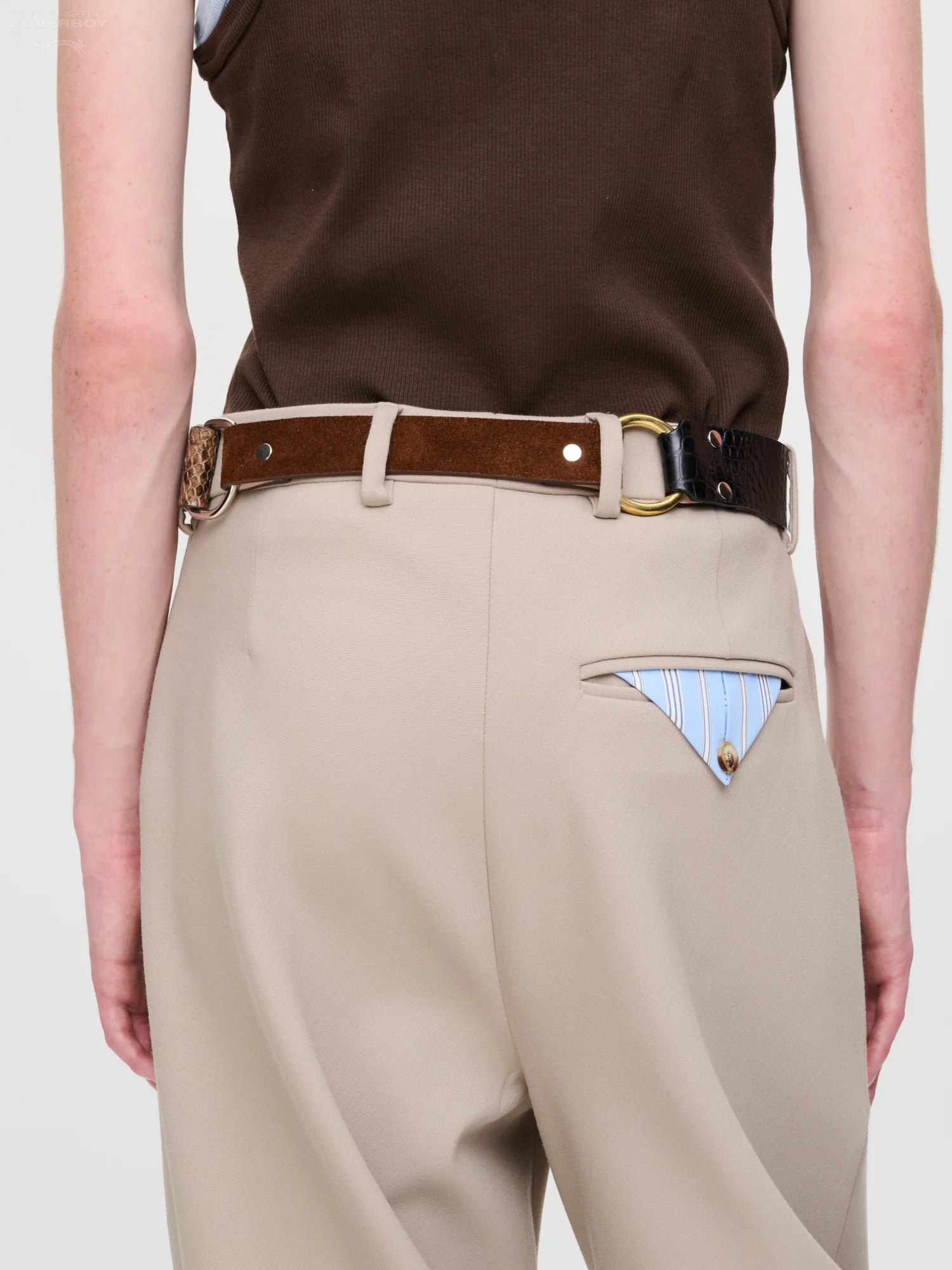COLLAGE BELT in BROWN BLACK - Image 3