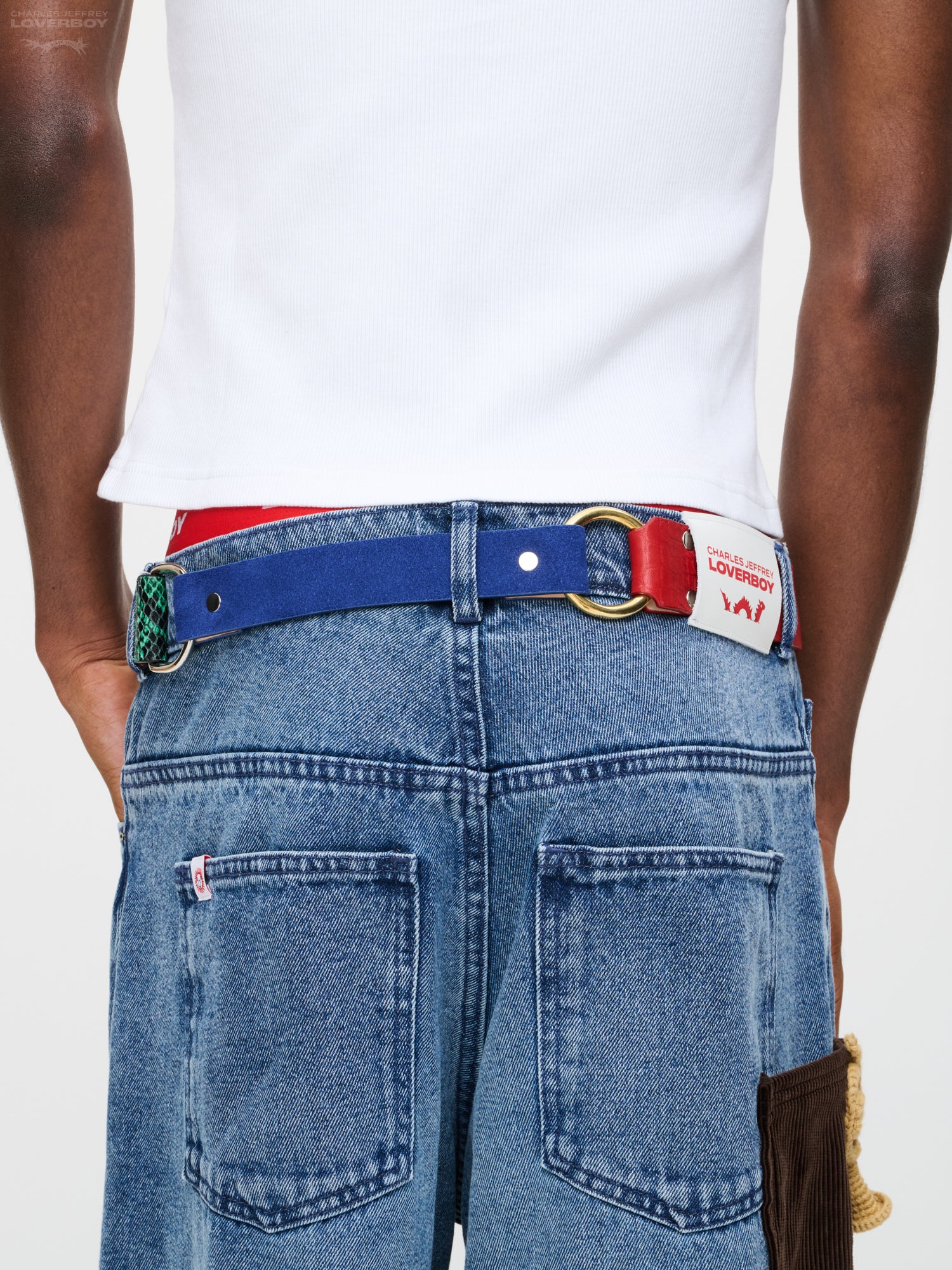 COLLAGE BELT in RED BLUE GREEN - Image 3