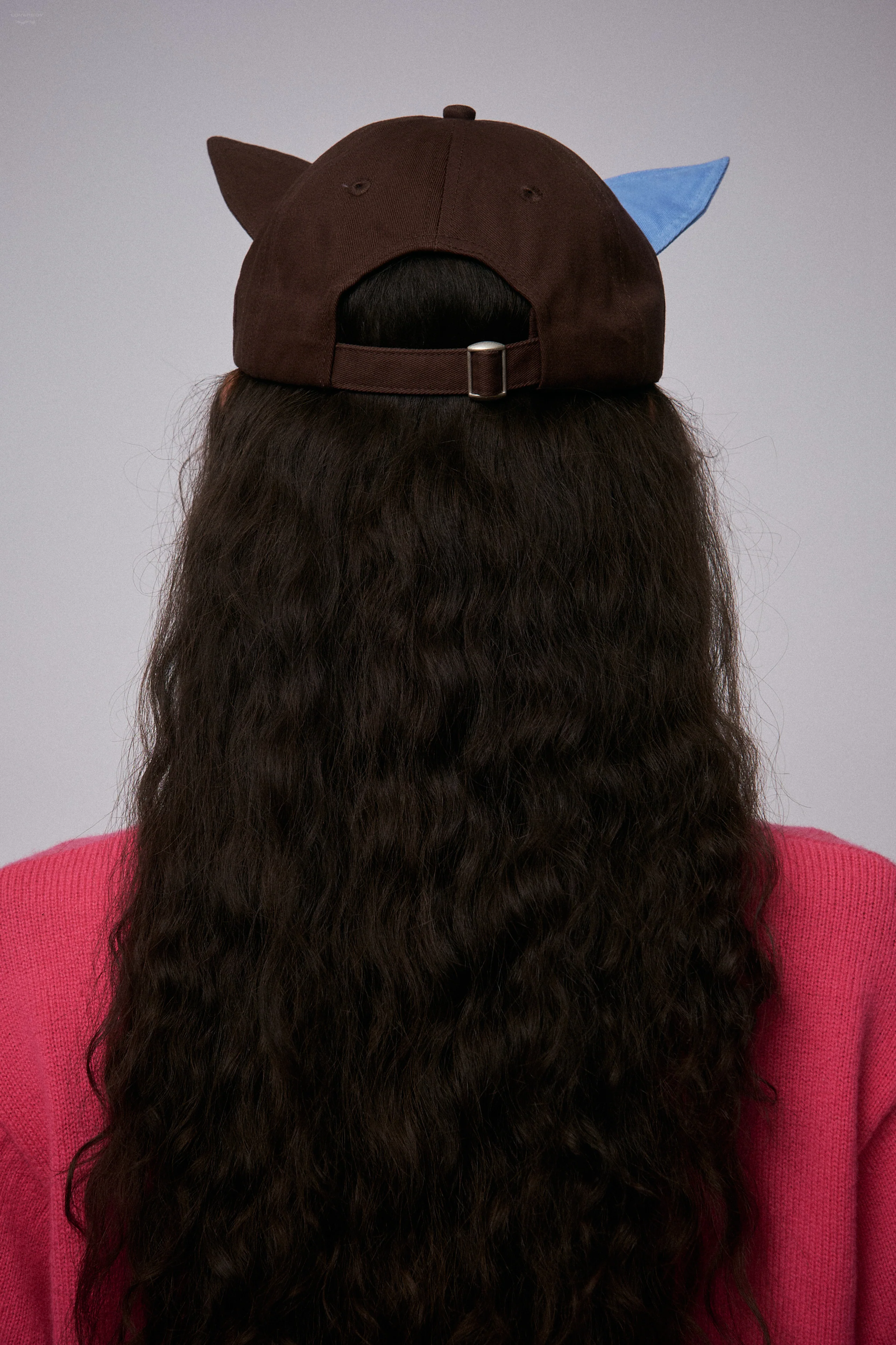 COLOUR BLOCK EARS CAP EXCLUSIVE in BROWN LIGHT BLUE - Image 4