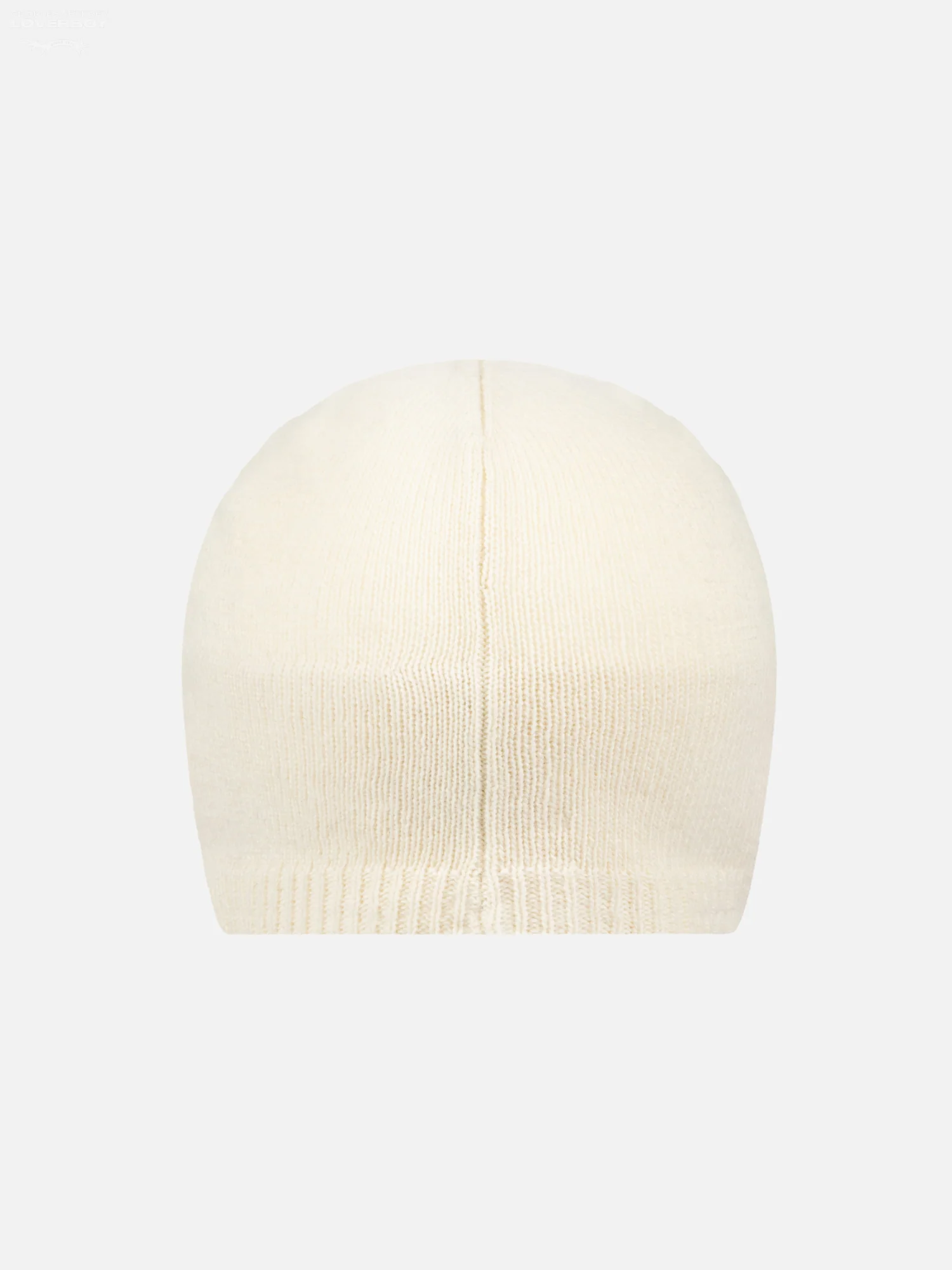 CREST RIB BEANIE in ECRU - Image 5