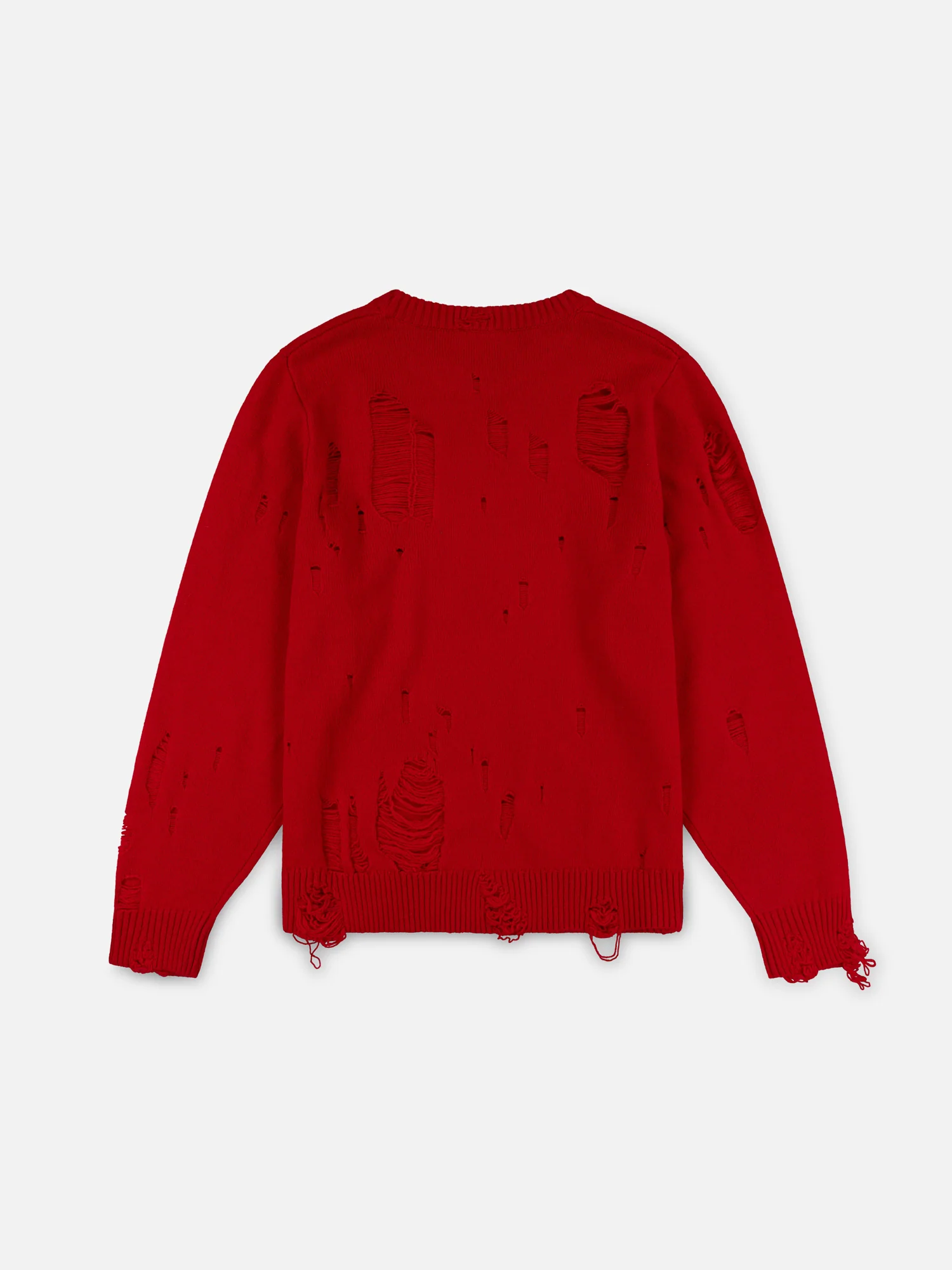 DISTRESSED LOGO JUMPER in RED - Image 6