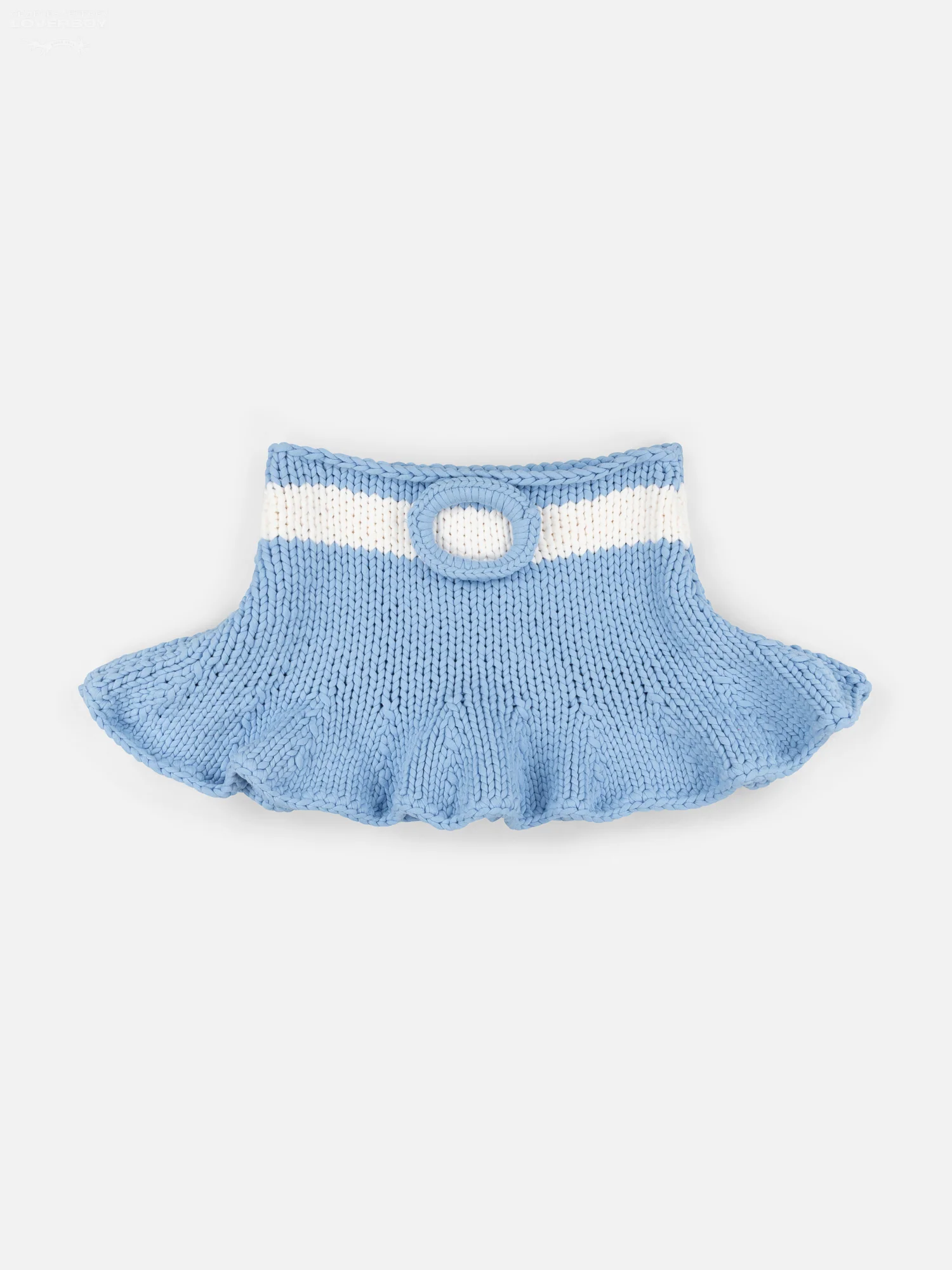 DOLLY MINI SKIRT in BLUE ECRU - Image 4