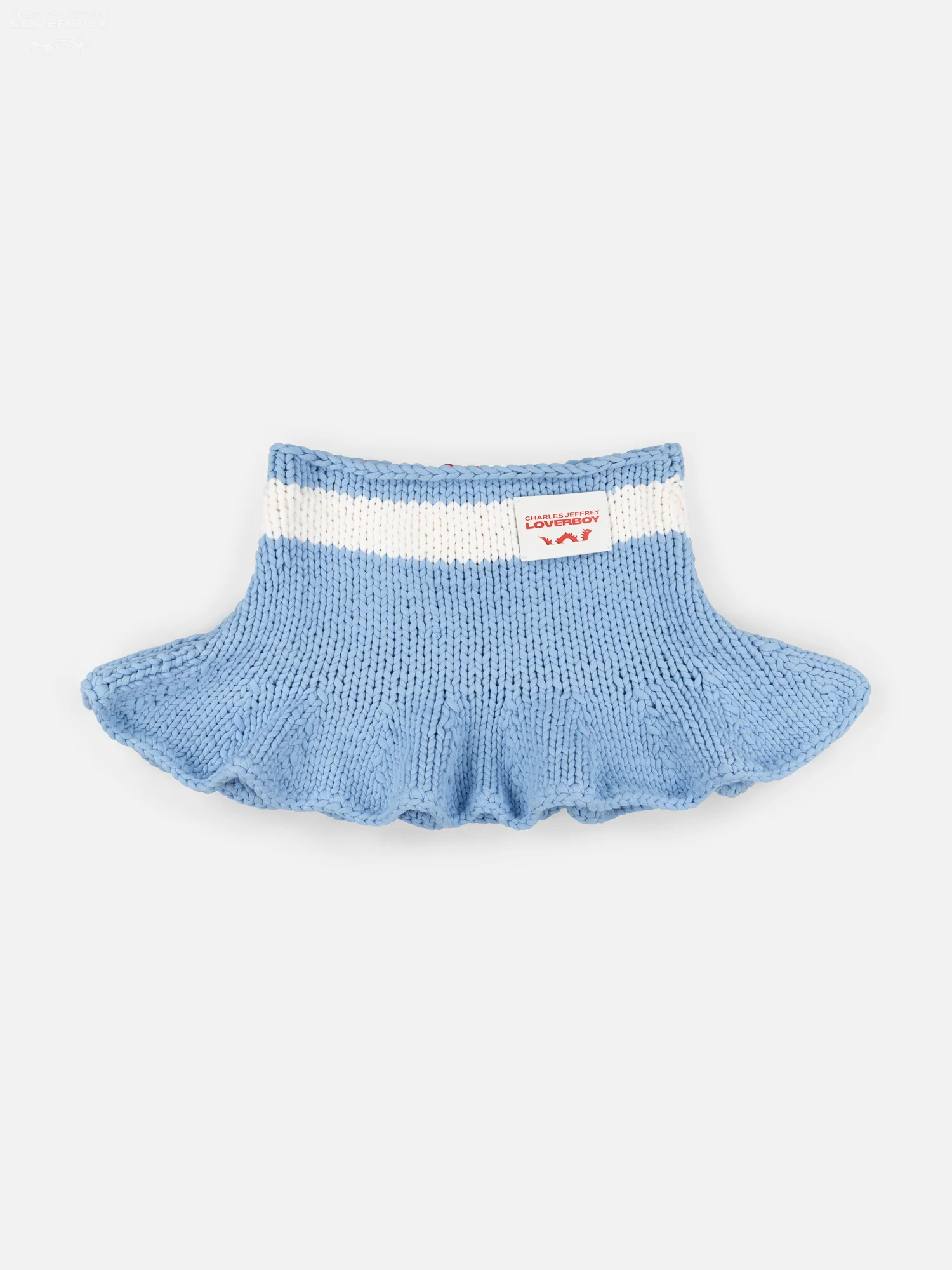 DOLLY MINI SKIRT in BLUE ECRU - Image 5