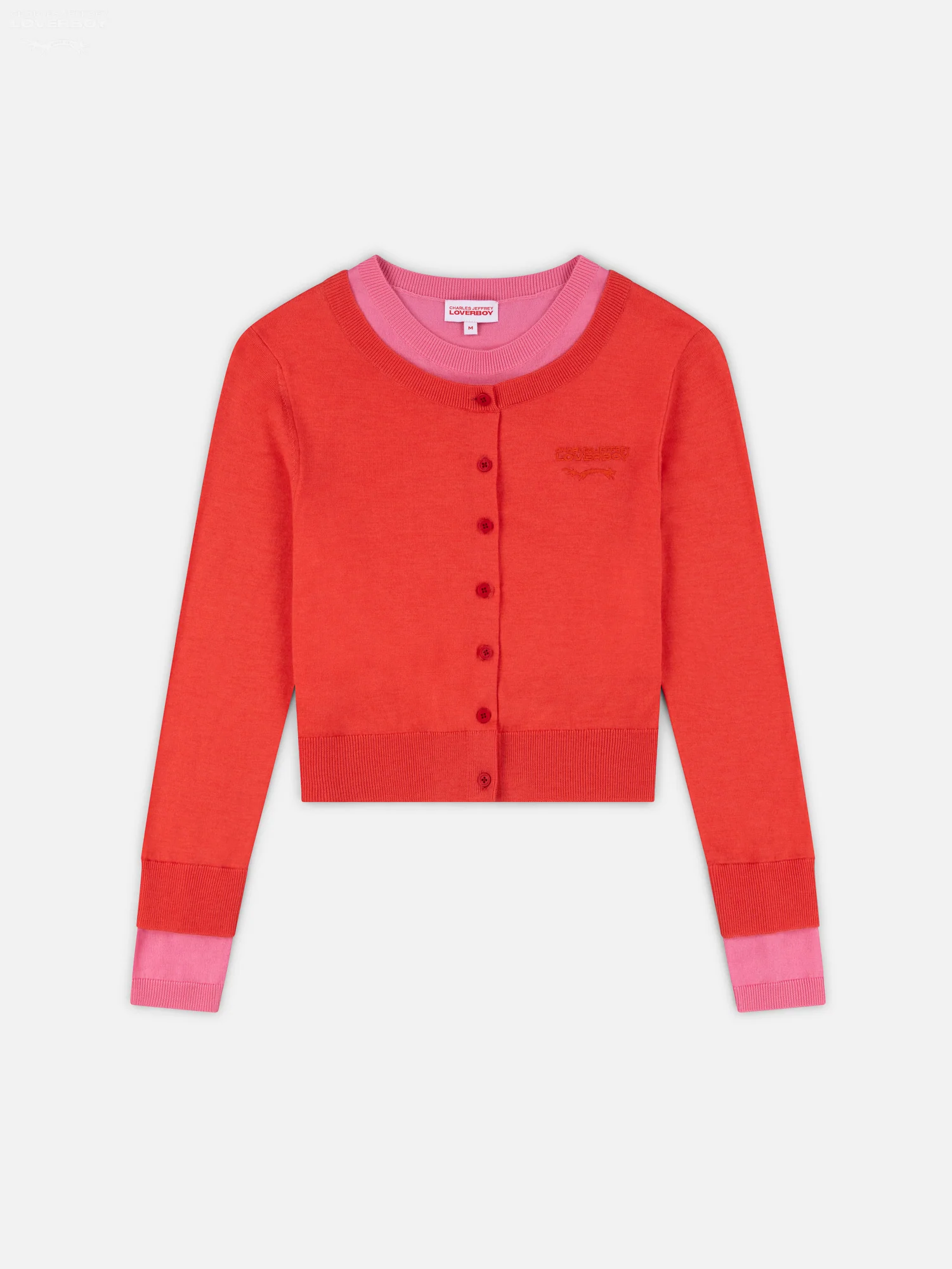 DOUBLE SOFT CARDI in CORAL PINK - Image 7