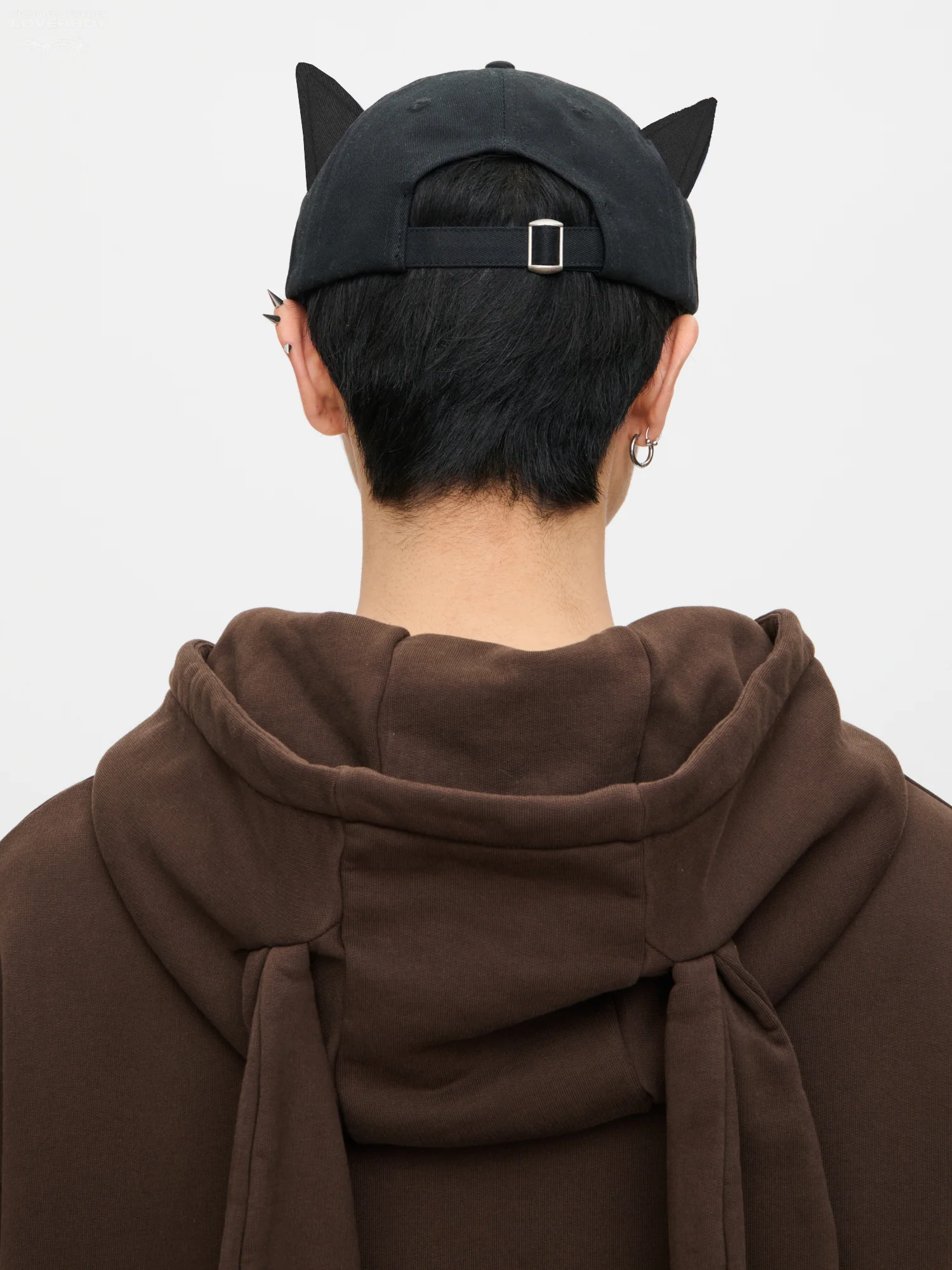 EARS CAP in BLACK TARTAN - Image 4