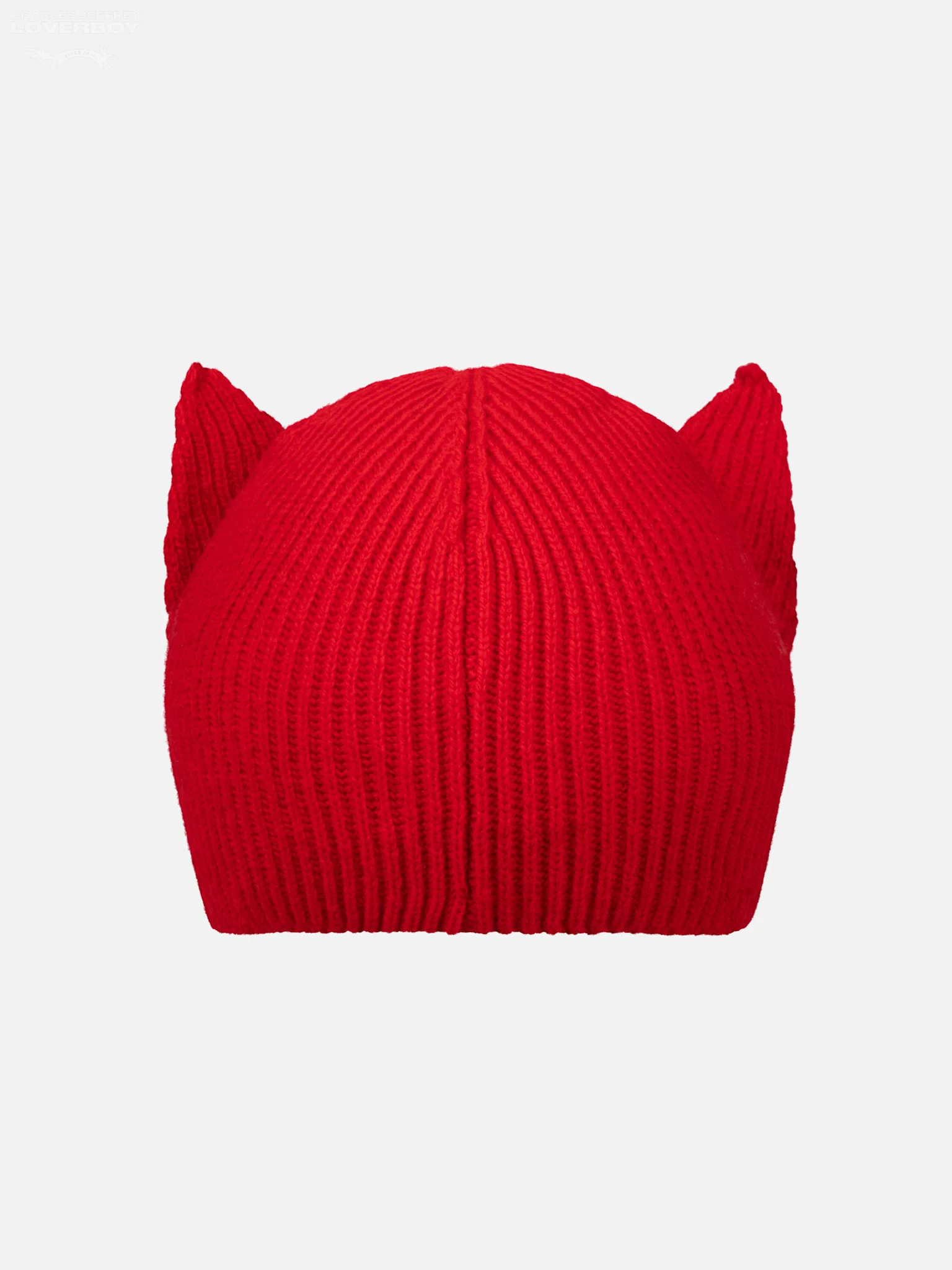 EARS RIB BEANIE in RED - Image 5