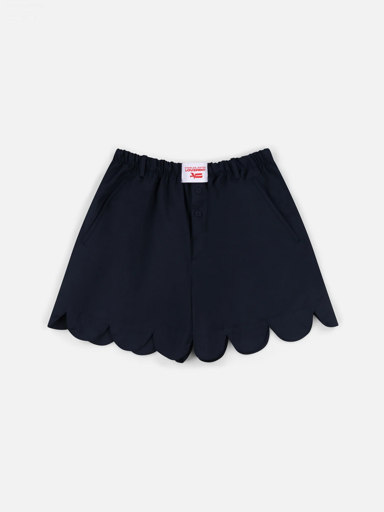 FORMAL SCALLOPED BOXER SHORTS in NAVY - Image 9