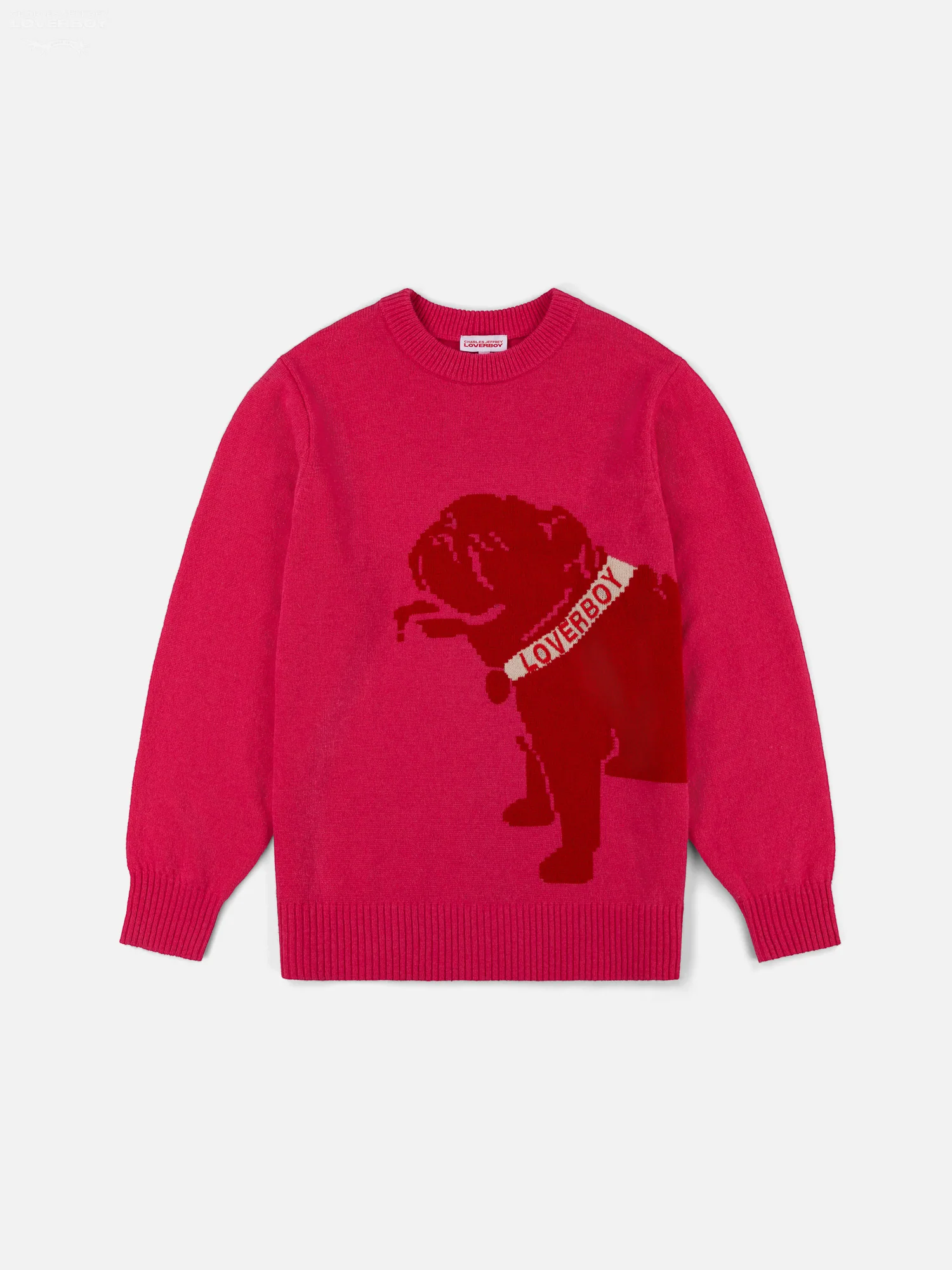 GRAPHIC SWEATER in PINK RED BULLDOG - Image 5