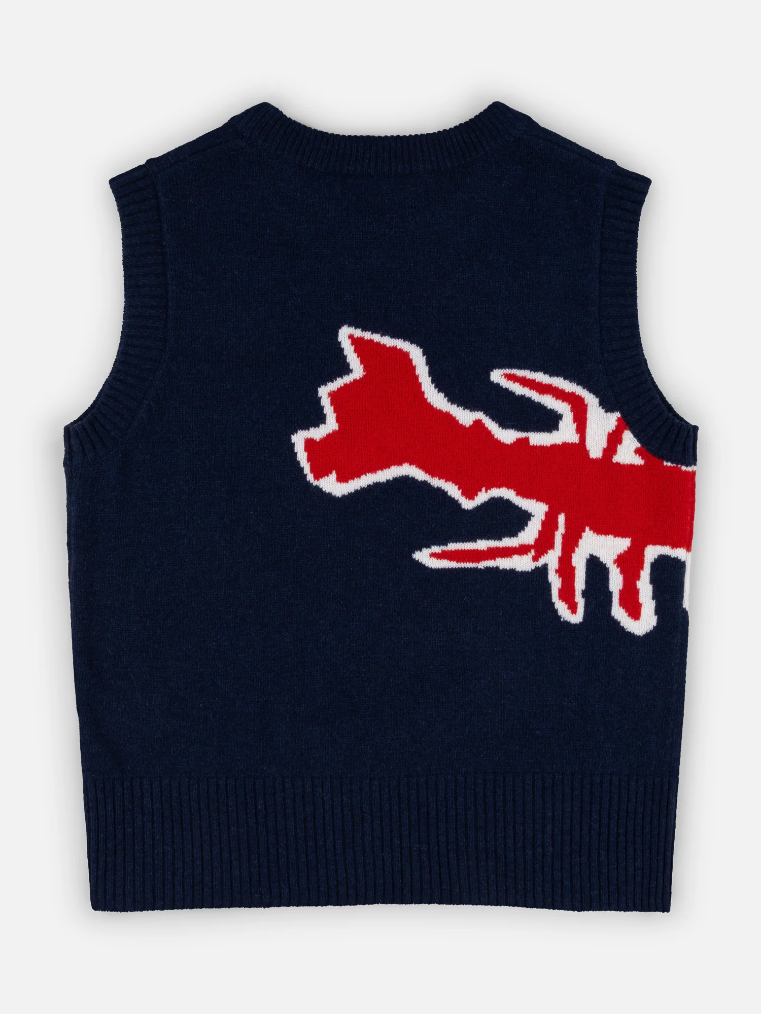 GRAPHIC VEST in NAVY RED - Image 8