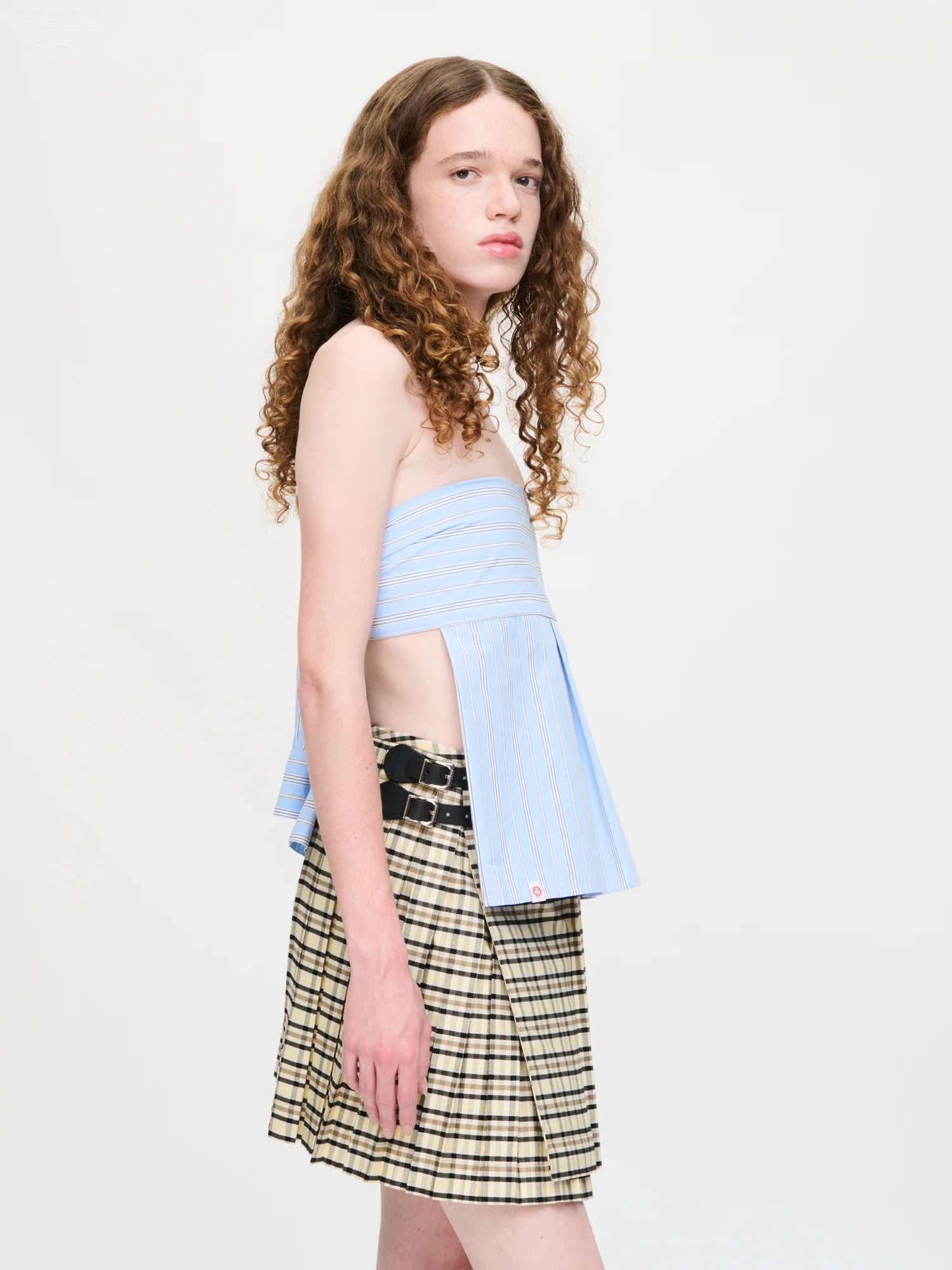 HOLD ME EVERYWHERE SCARF in BLUE STRIPE - Image 4