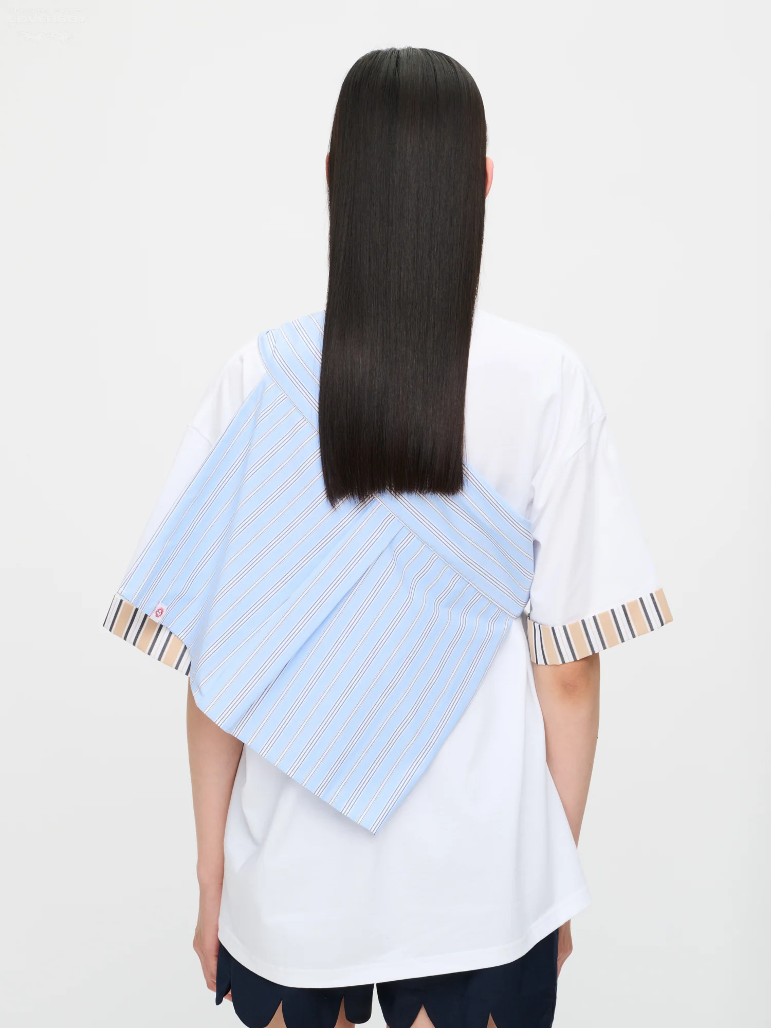 HOLD ME EVERYWHERE SCARF in BLUE STRIPE - Image 6
