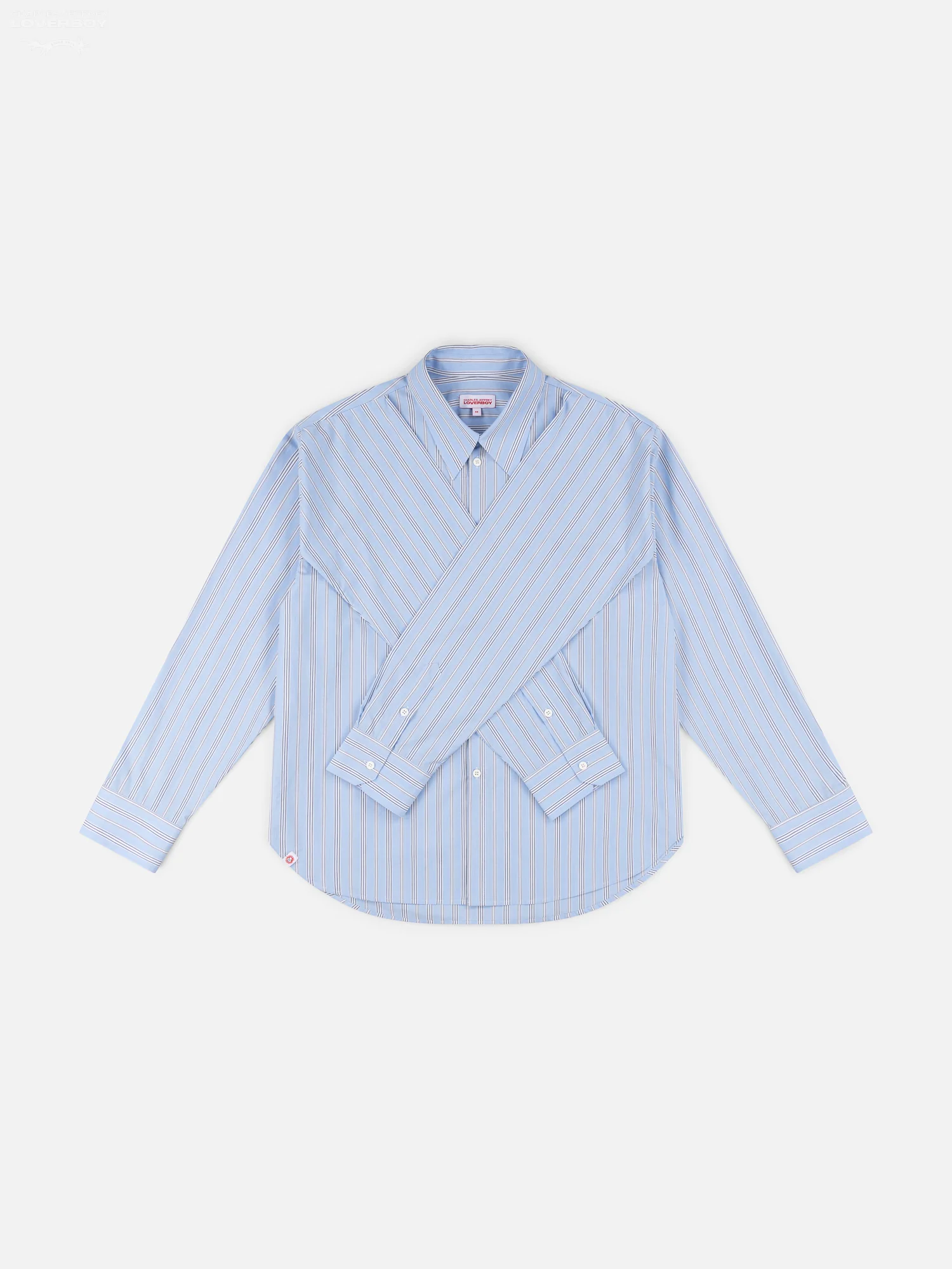 HOLD ME SHIRT in BLUE STRIPE - Image 9