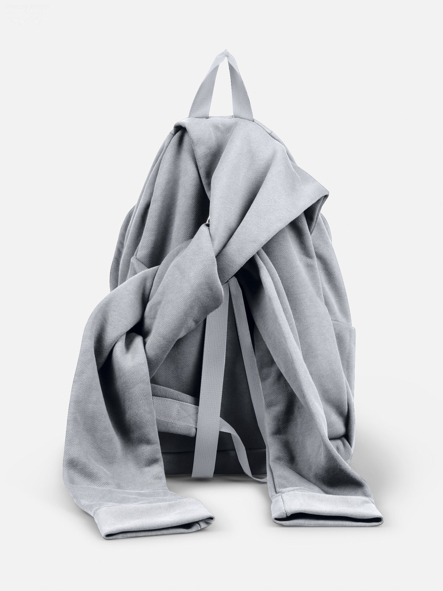 HOODY BACKPACK in GREY MARL - Image 4