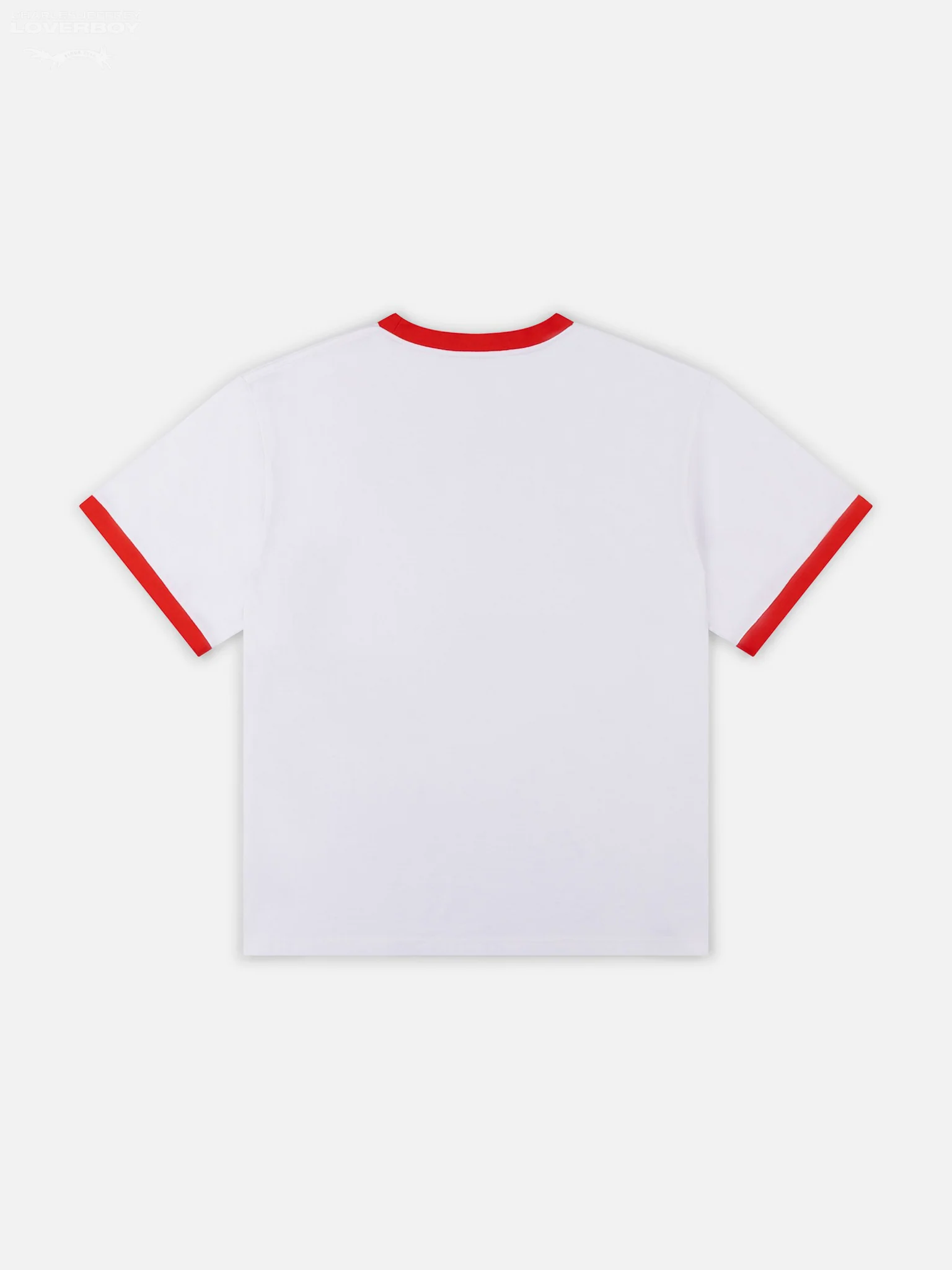 LOGO TEE in WHITE RED - Image 6